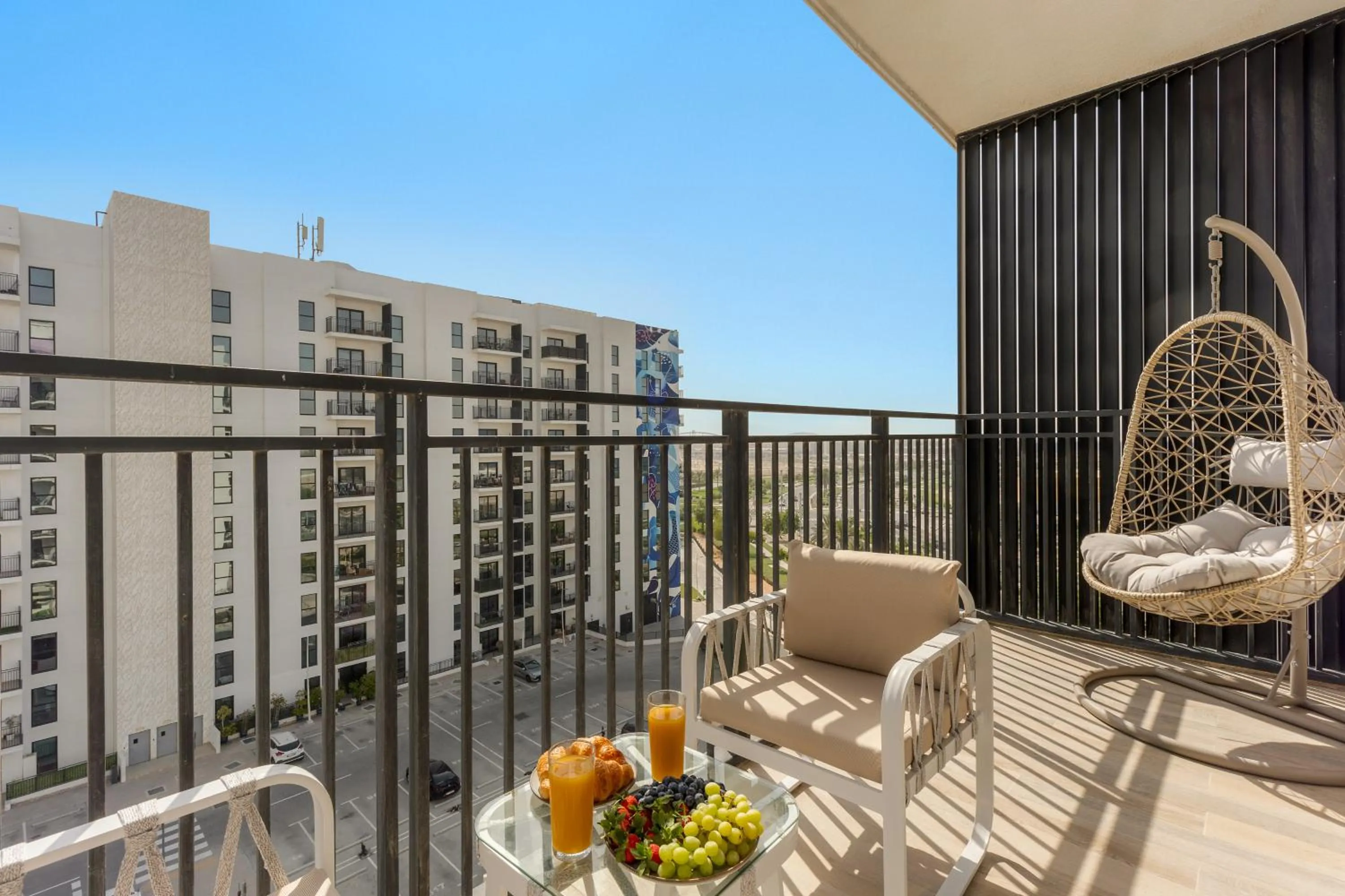 Balcony/Terrace in Desert Key - Perfectly Located Yas Island Premier Apts