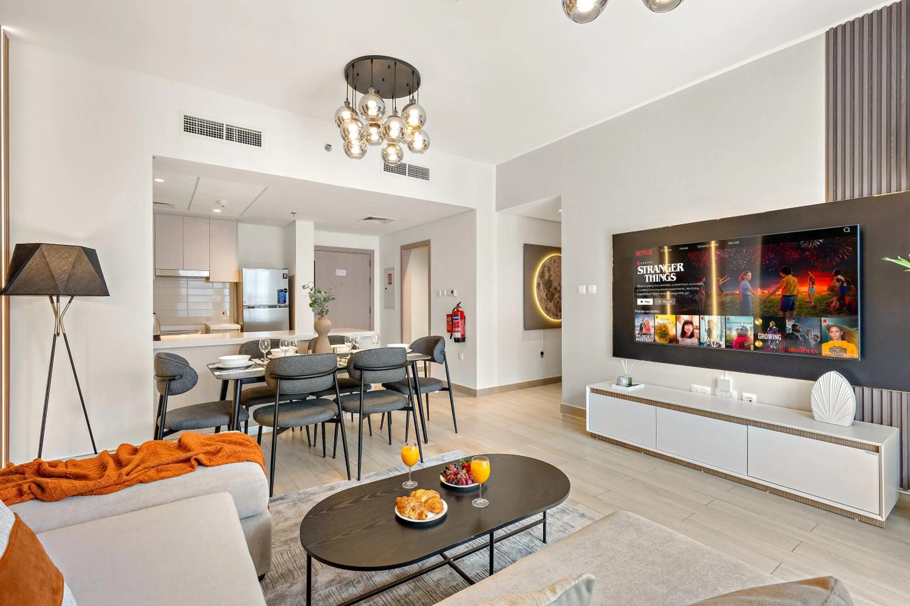Living room in Desert Key - Perfectly Located Yas Island Premier Apts