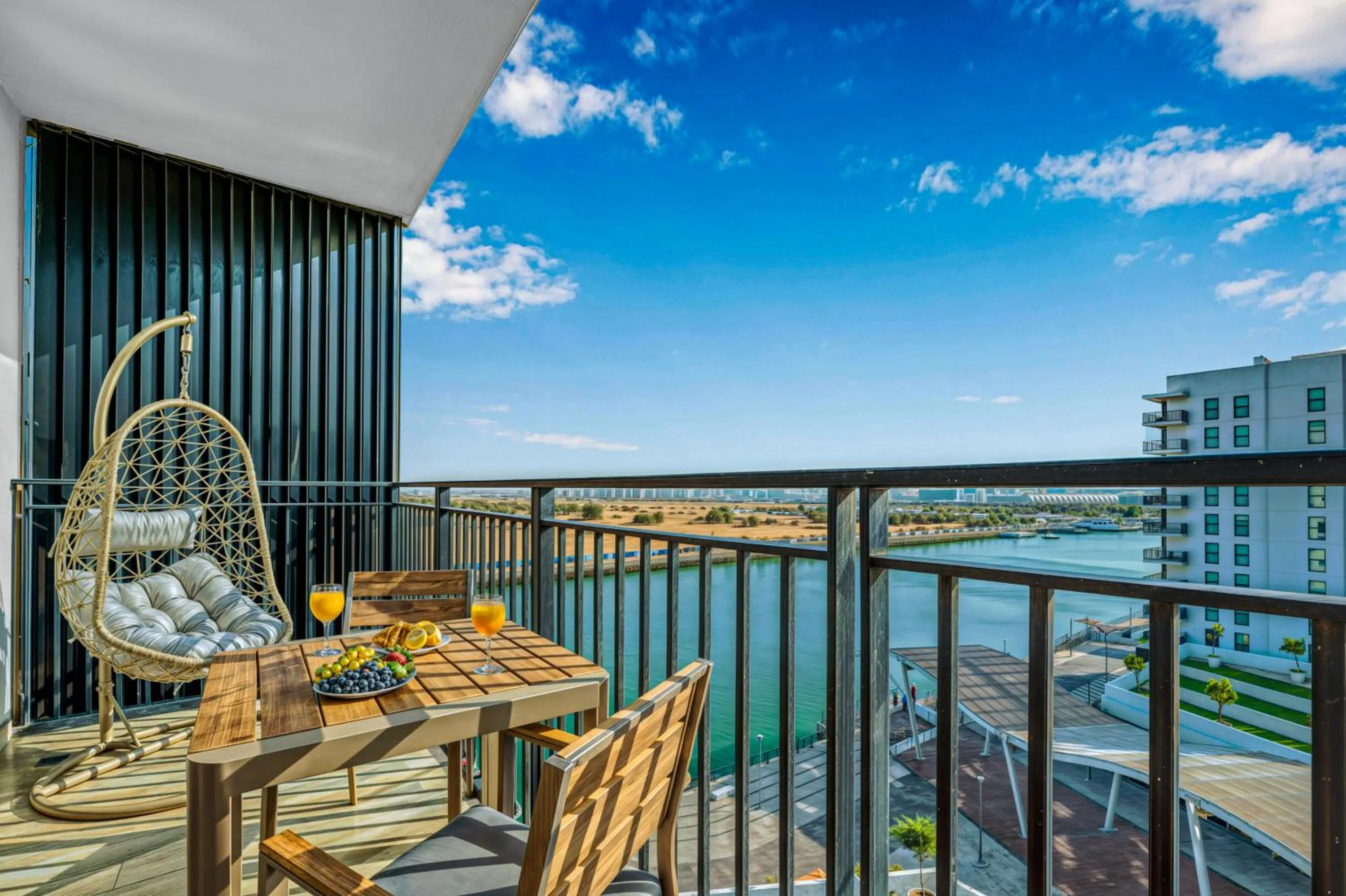 Balcony/Terrace in Desert Key - Perfectly Located Yas Island Premier Apts