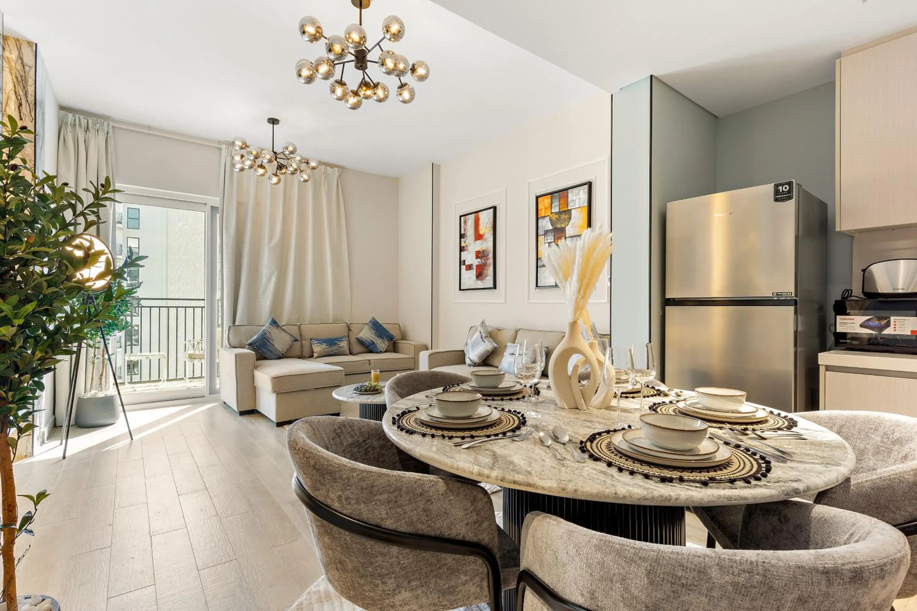Living room in Desert Key - Perfectly Located Yas Island Premier Apts