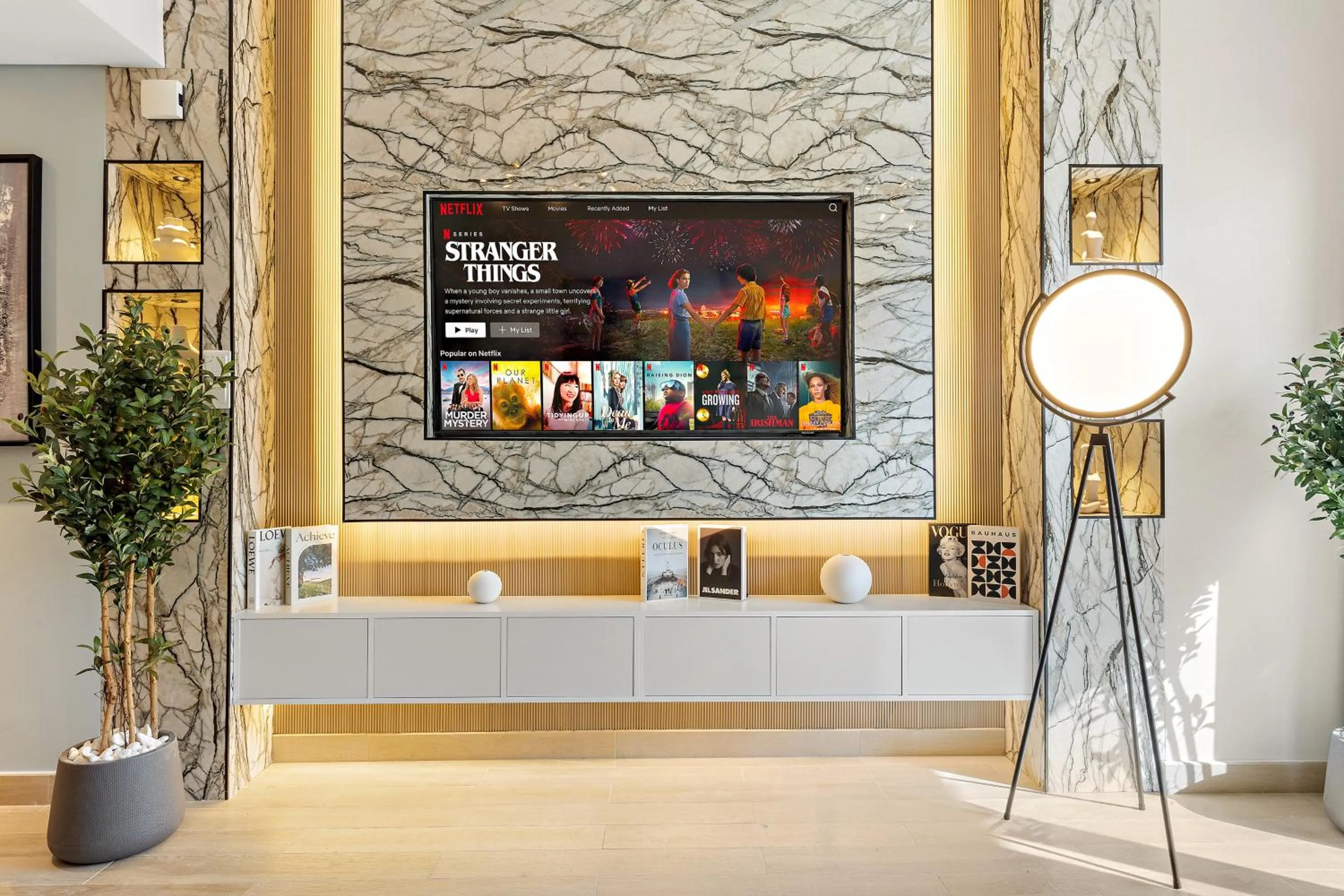 TV and multimedia in Desert Key - Perfectly Located Yas Island Premier Apts