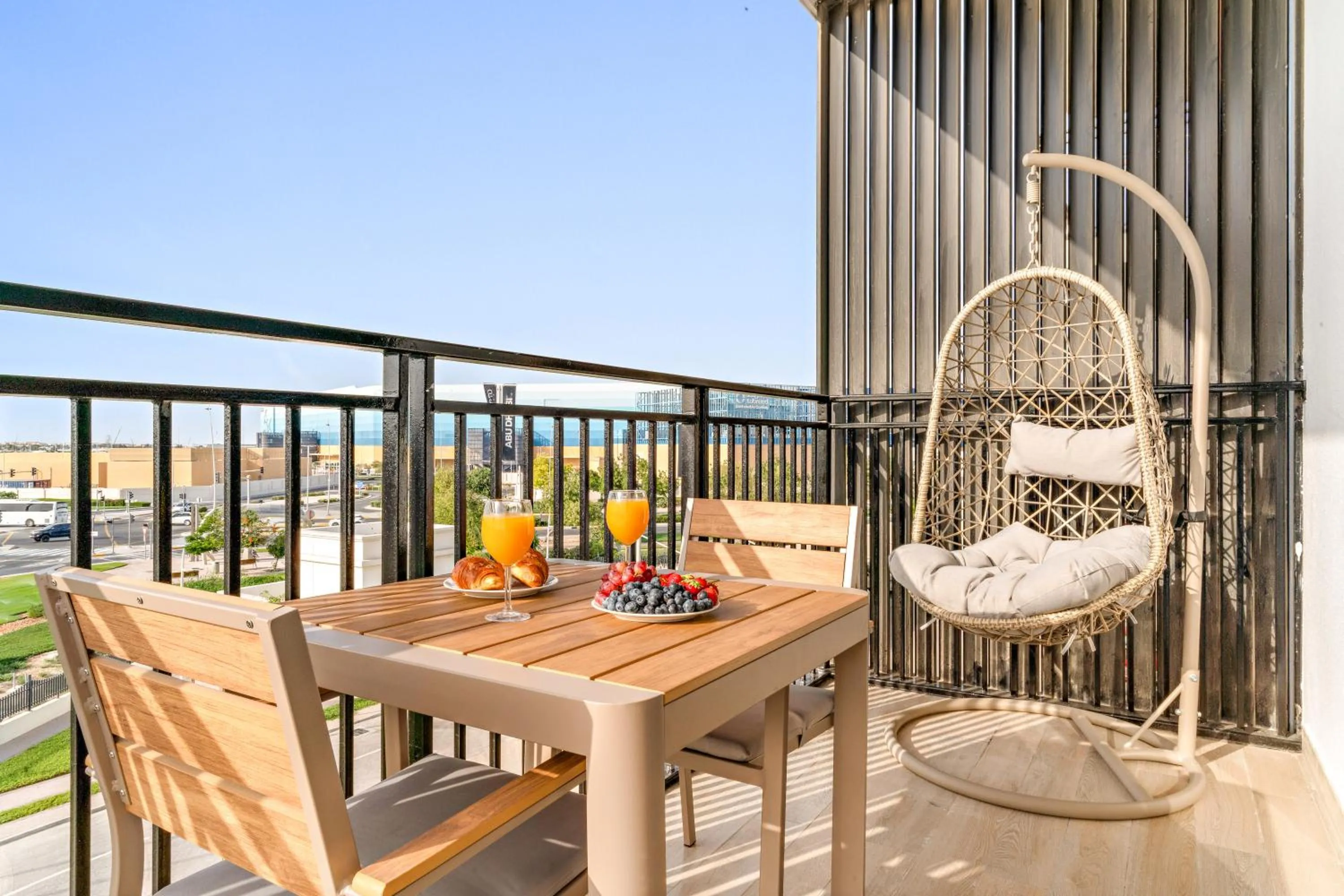 Balcony/Terrace in Desert Key - Perfectly Located Yas Island Premier Apts