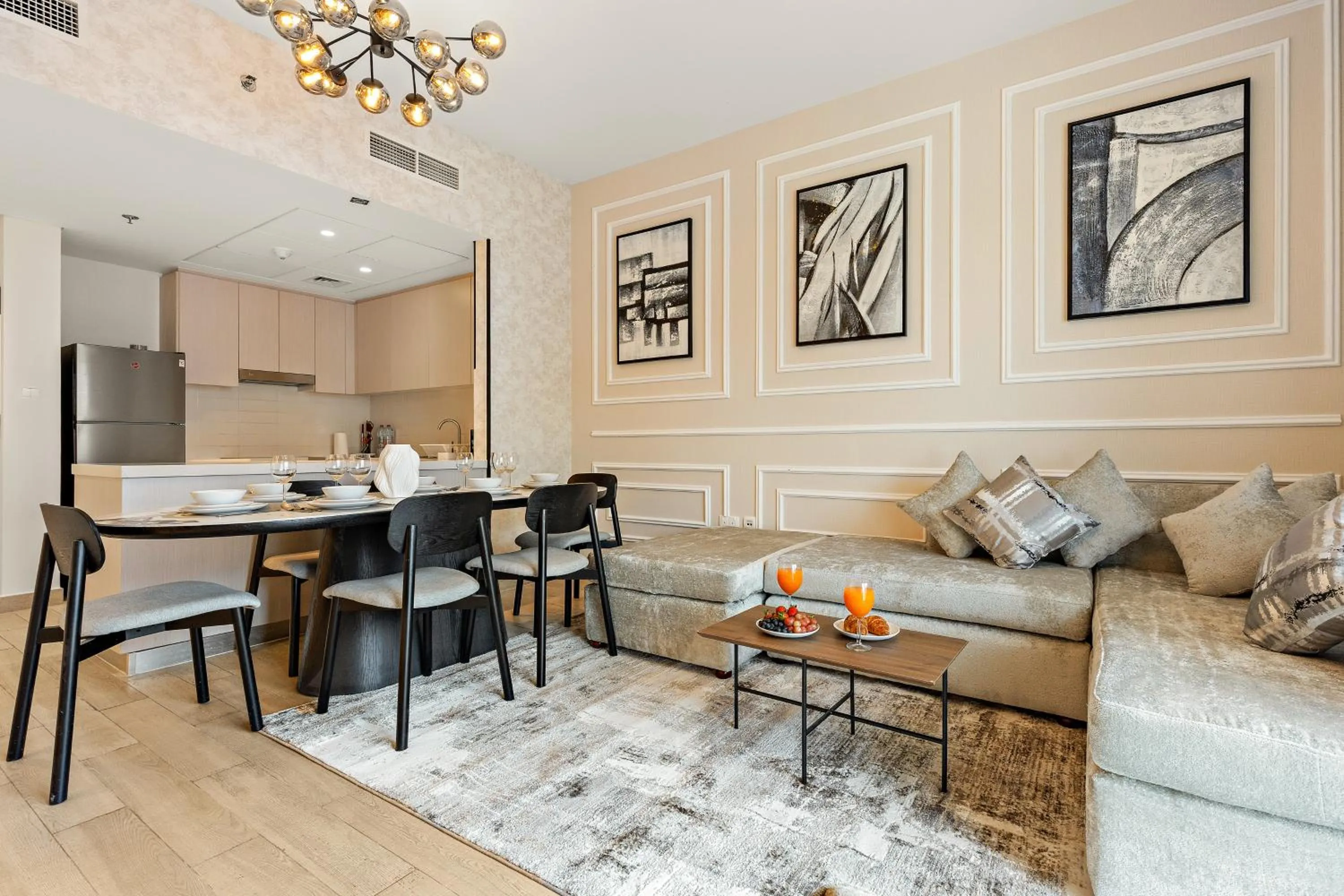 Living room in Desert Key - Perfectly Located Yas Island Premier Apts