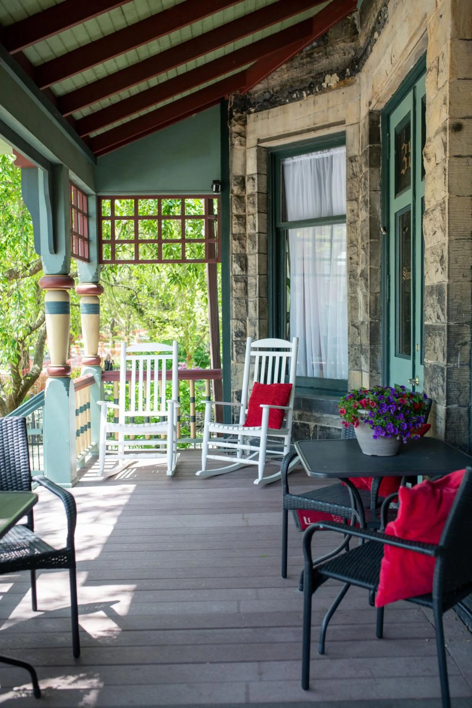 Seating area in Stone Gables Inn