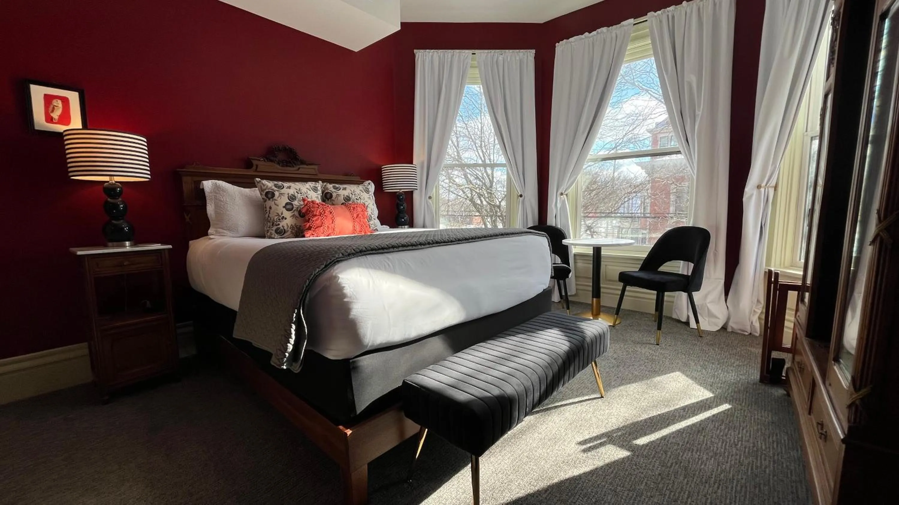 Bed in Stone Gables Inn