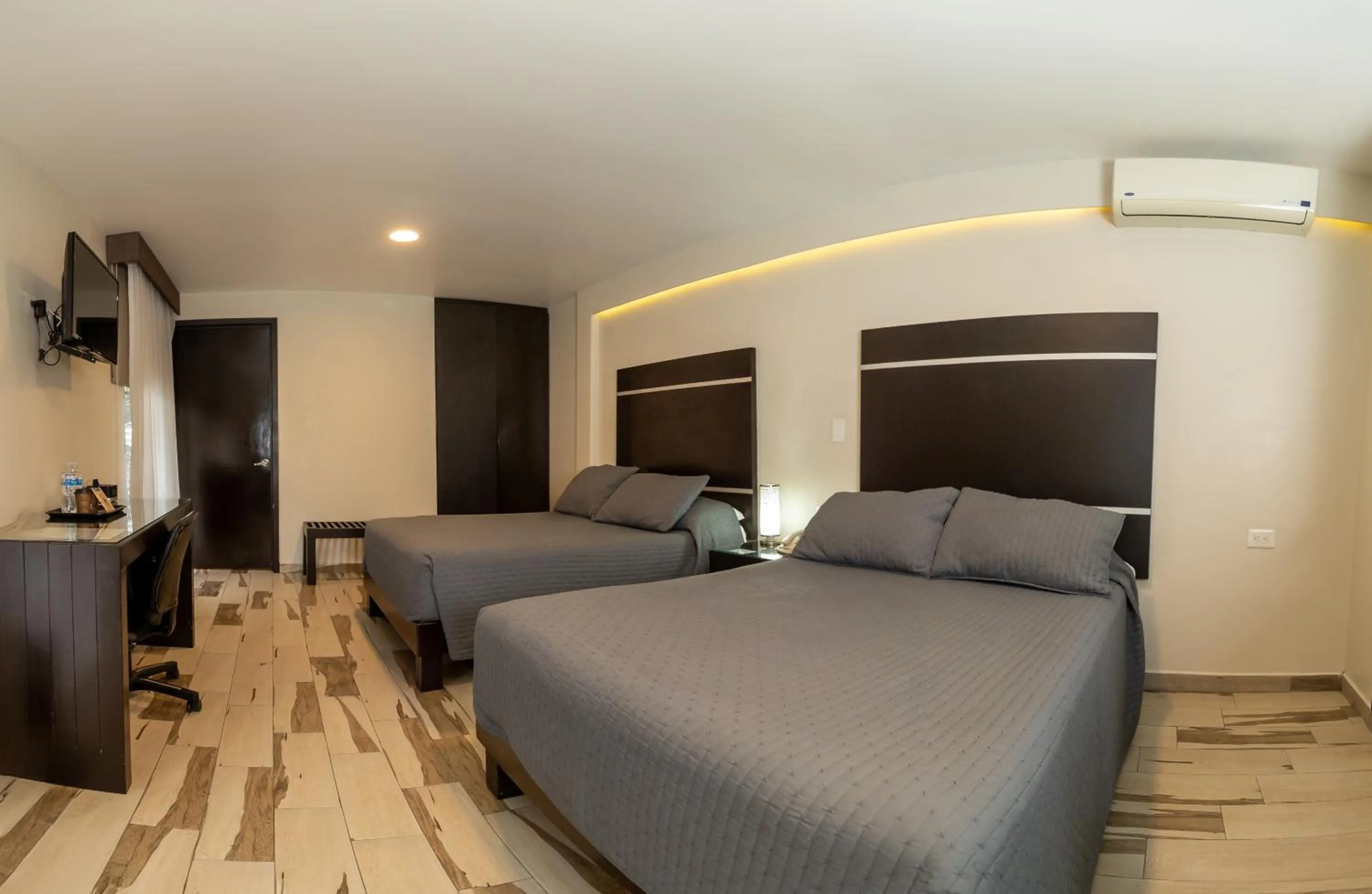 Bed in Hotel San José Plaza Coatepec