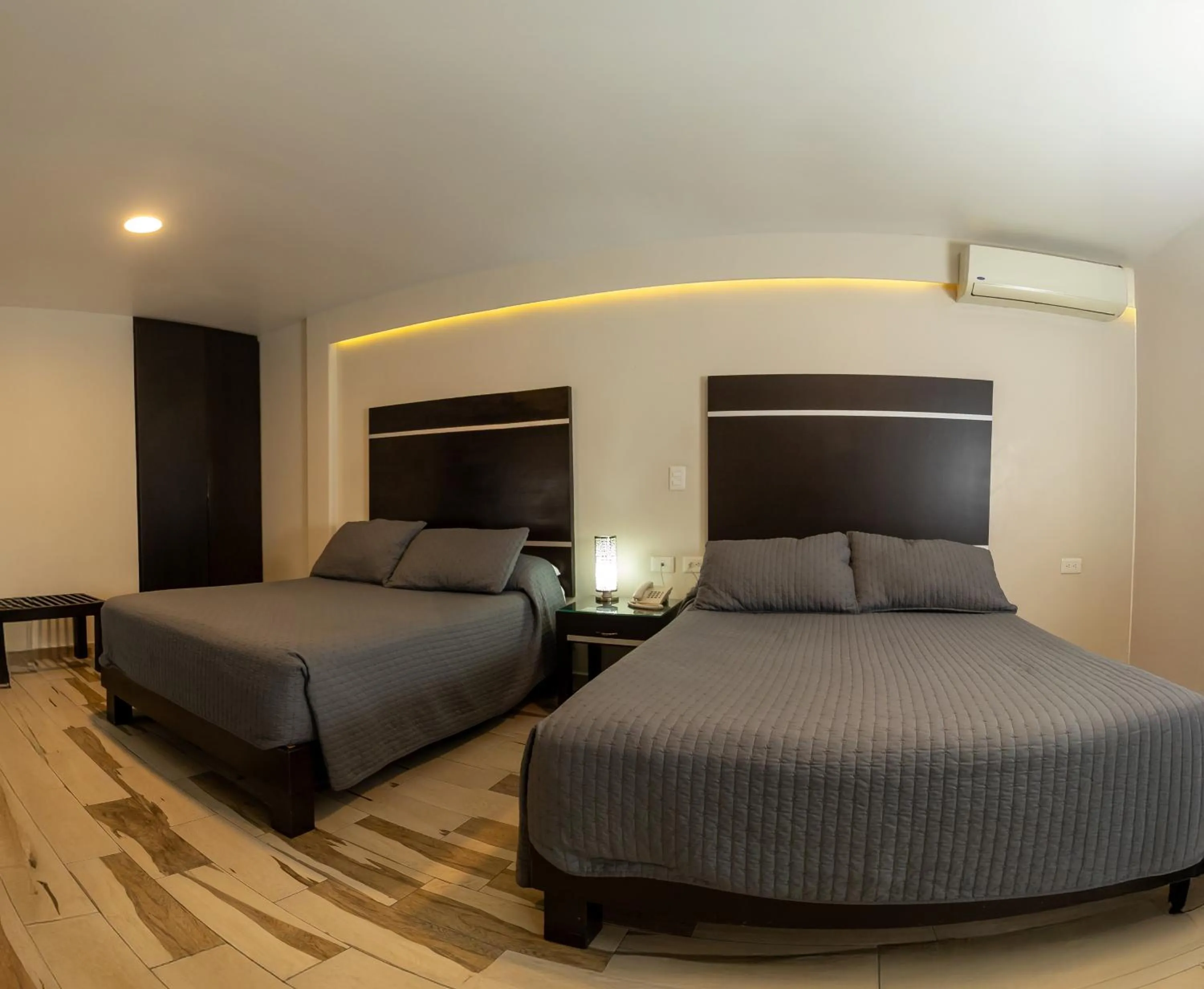 Bed in Hotel San José Plaza Coatepec