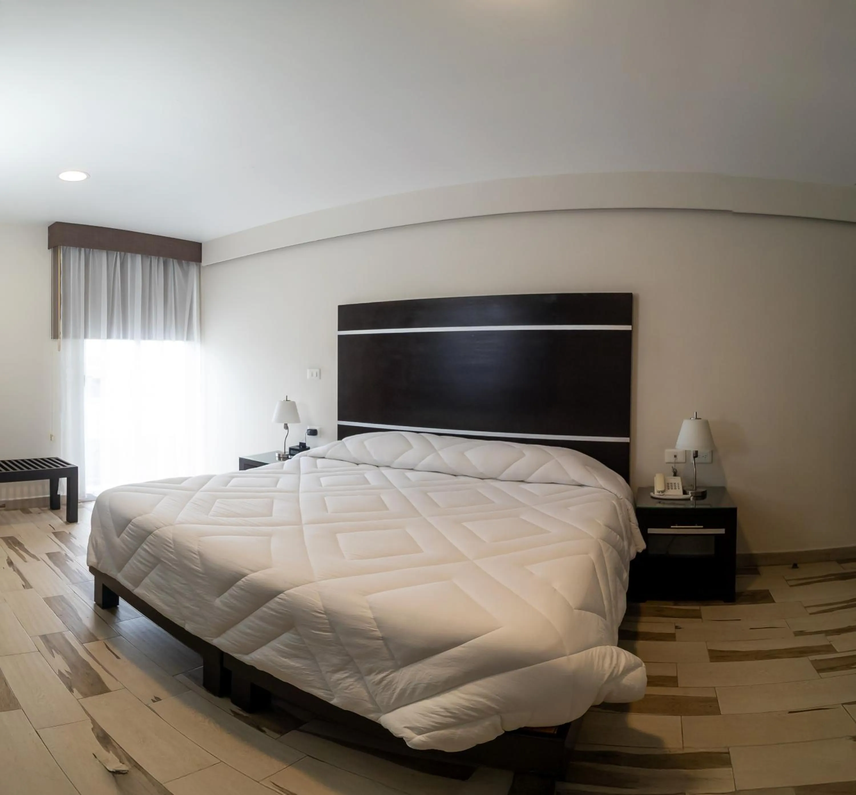 Bed in Hotel San José Plaza Coatepec