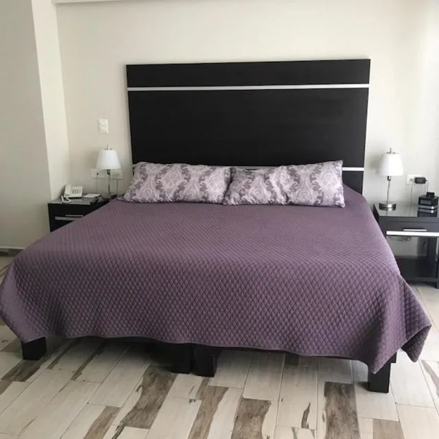 Bed in Hotel San José Plaza Coatepec