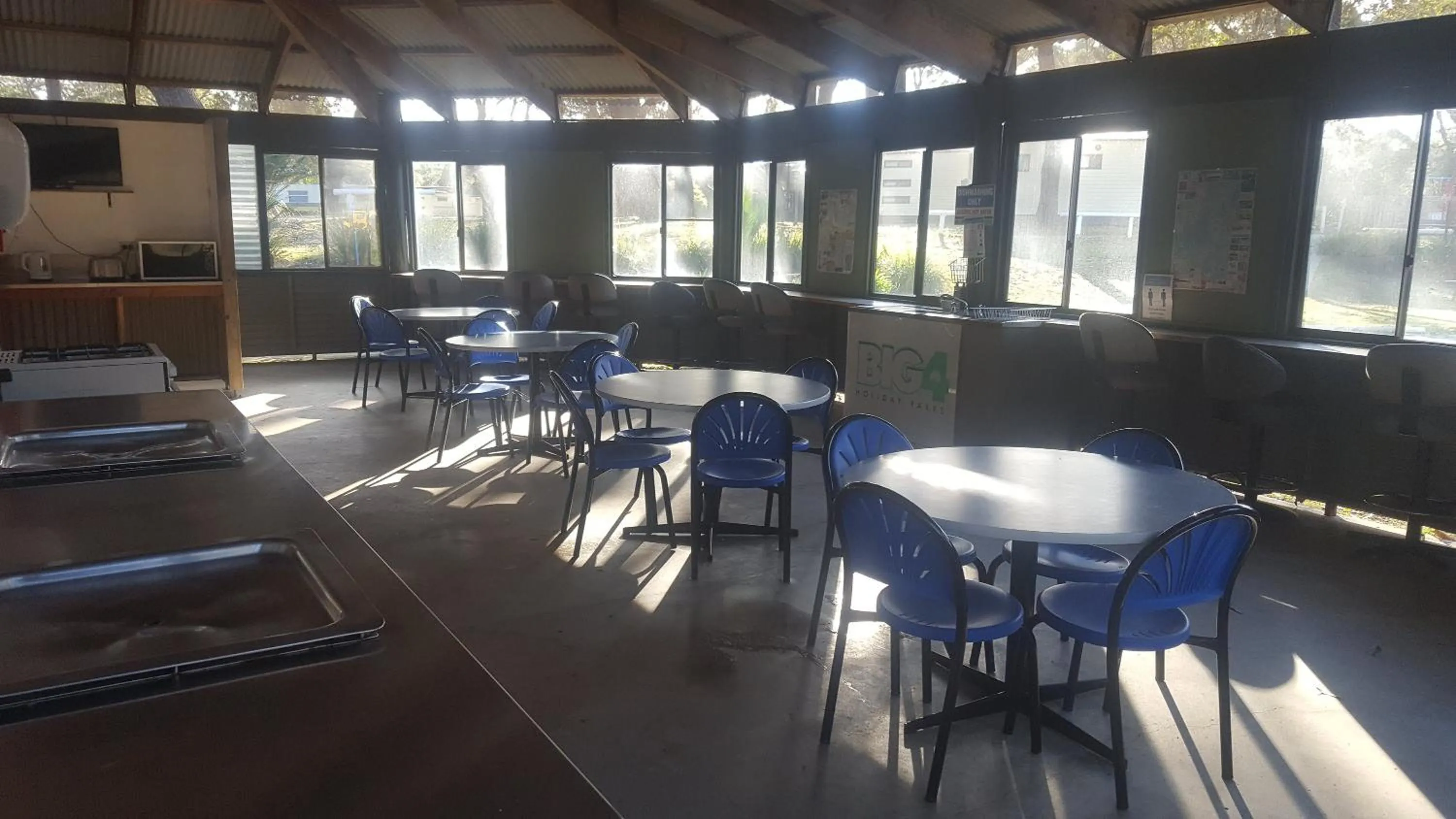 Communal kitchen in BIG4 Moruya Heads Easts Dolphin Beach Holiday Park