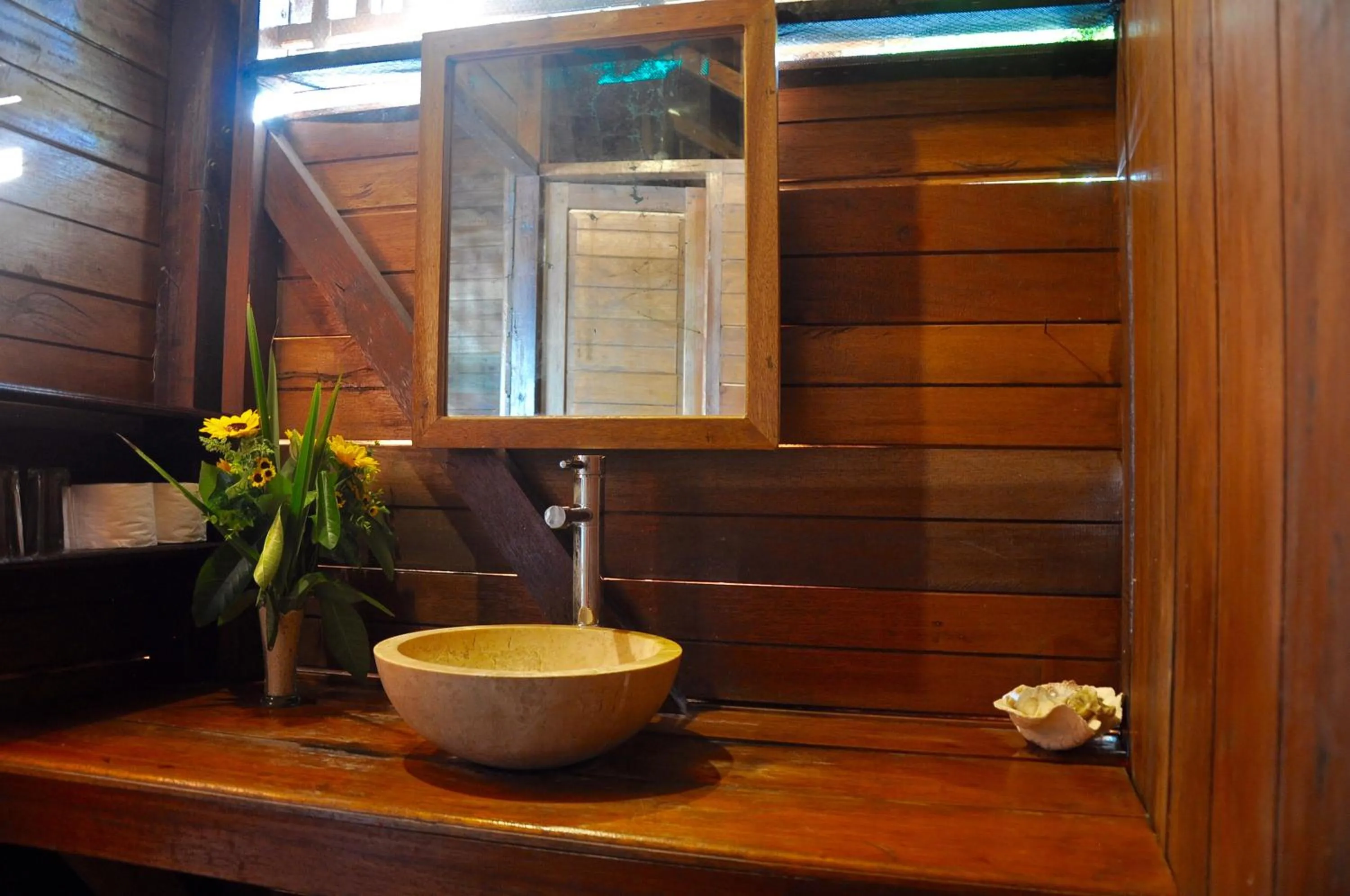 Decorative detail in Raja Ampat Dive Resort