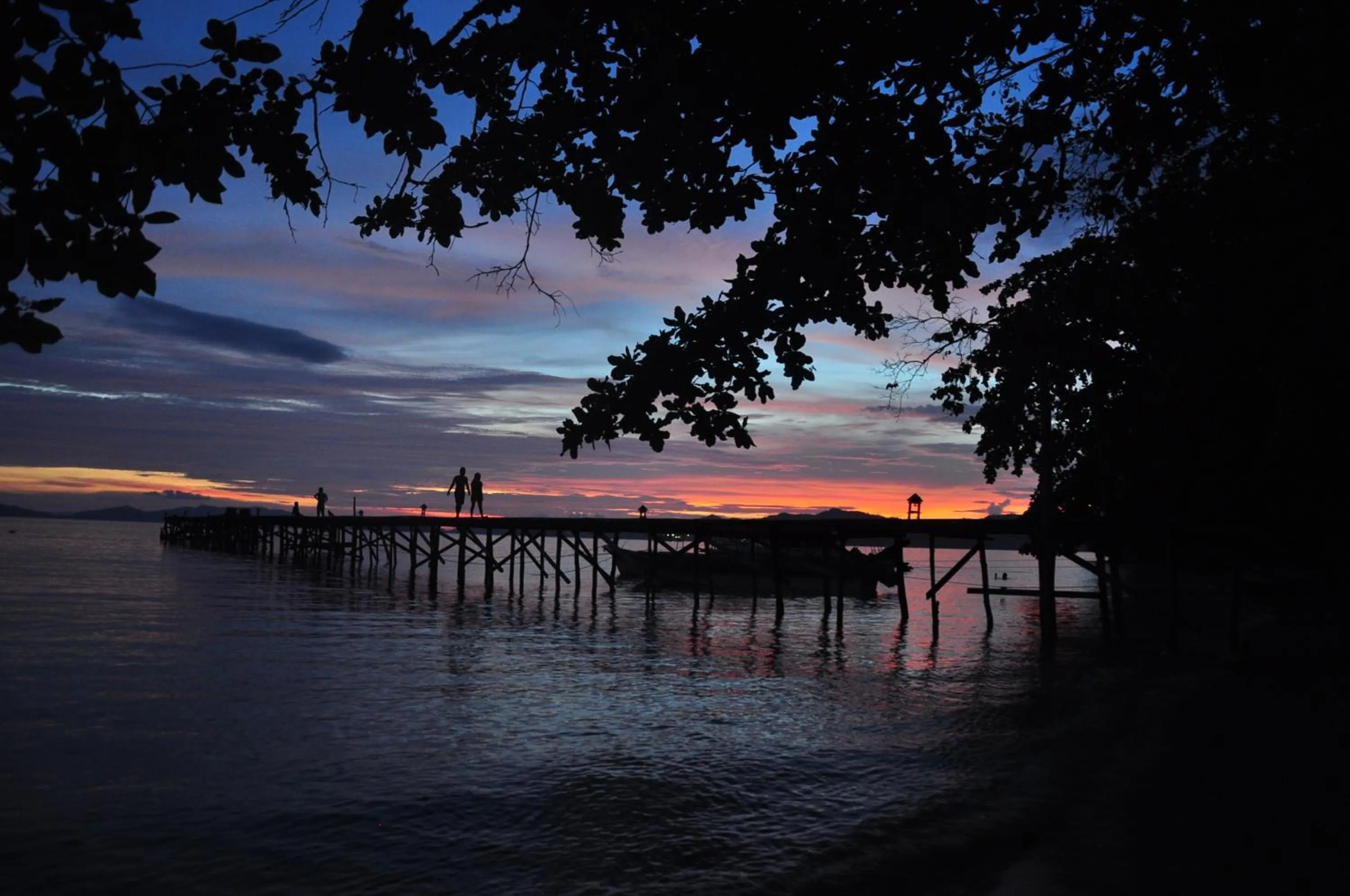 Sunset in Raja Ampat Dive Resort