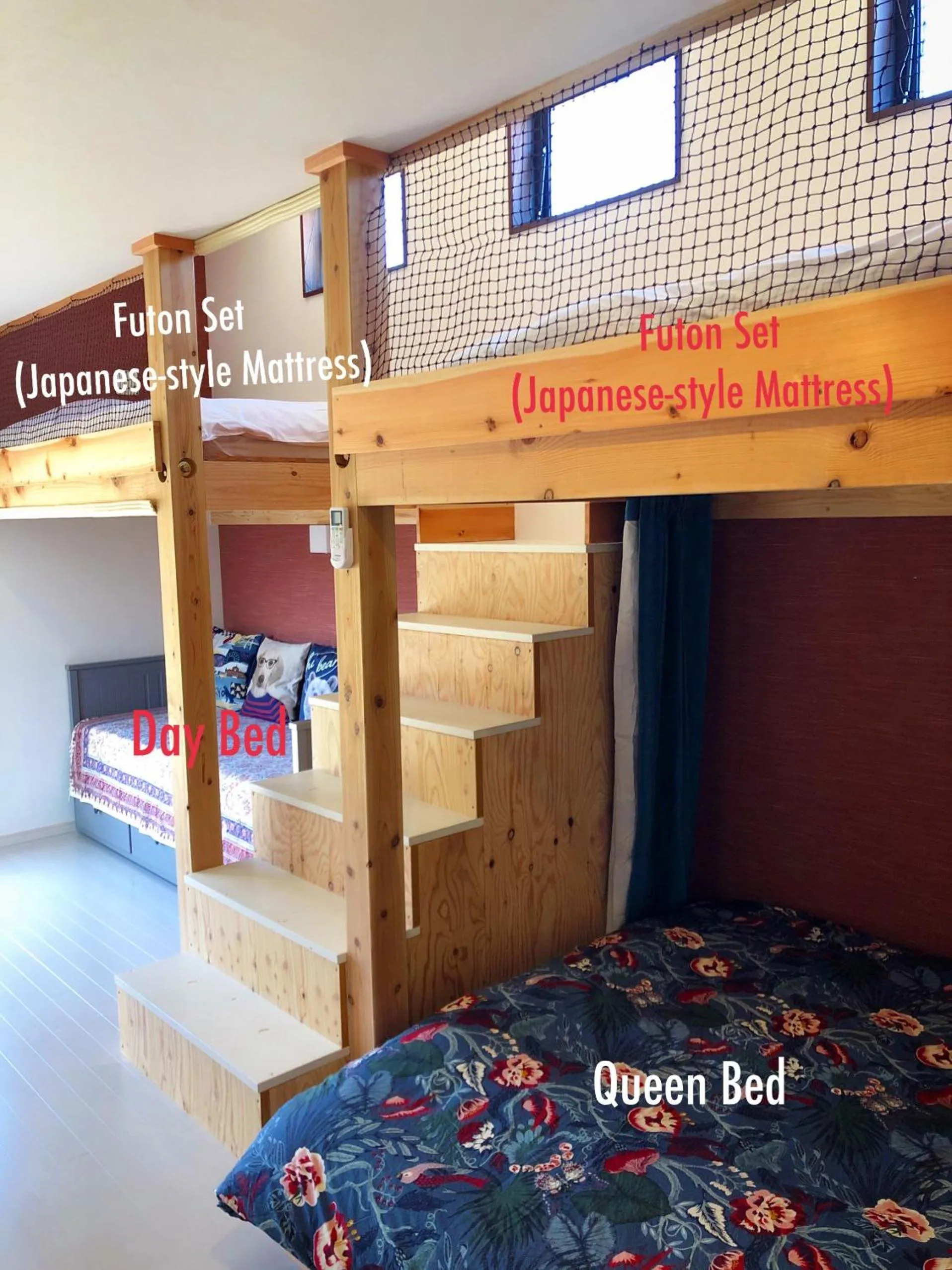 Bed in Stay Nikko Guesthouse