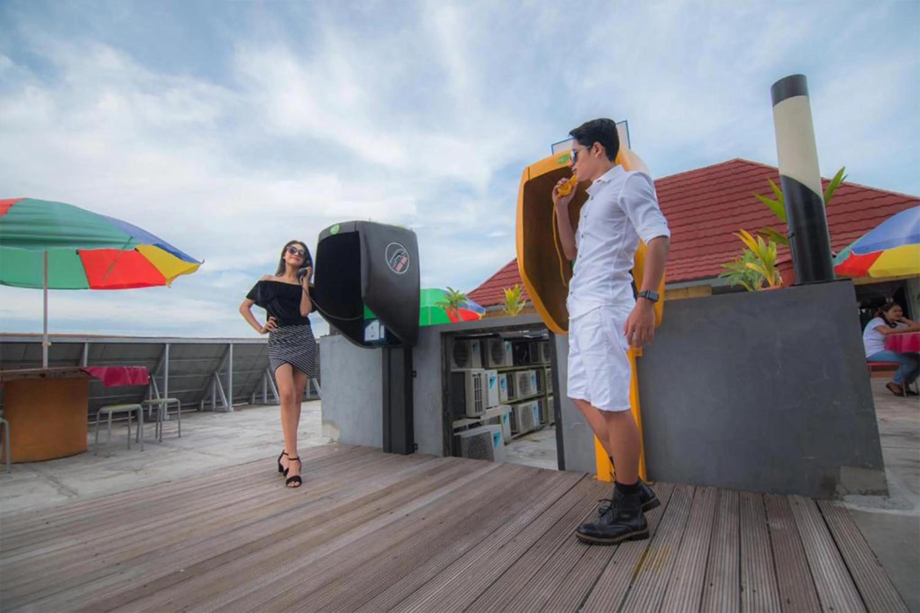 People in Singaraja Beach Hotel