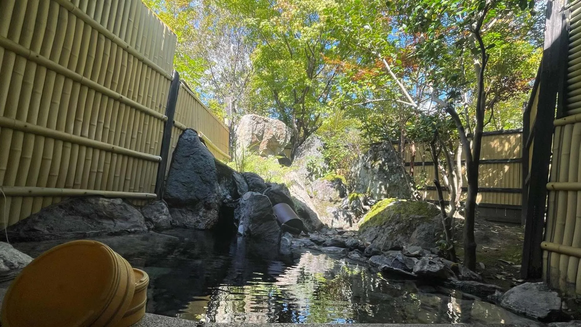 Hot Spring Bath in Ryoso Yufuin Yamadaya