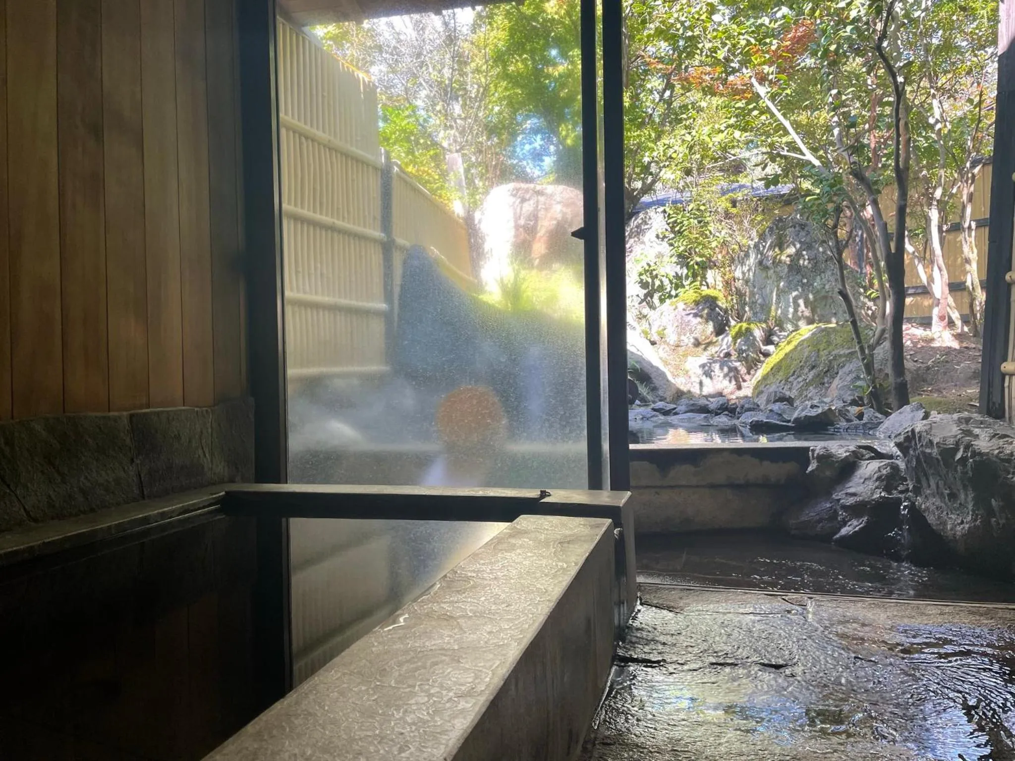 Hot Spring Bath in Ryoso Yufuin Yamadaya