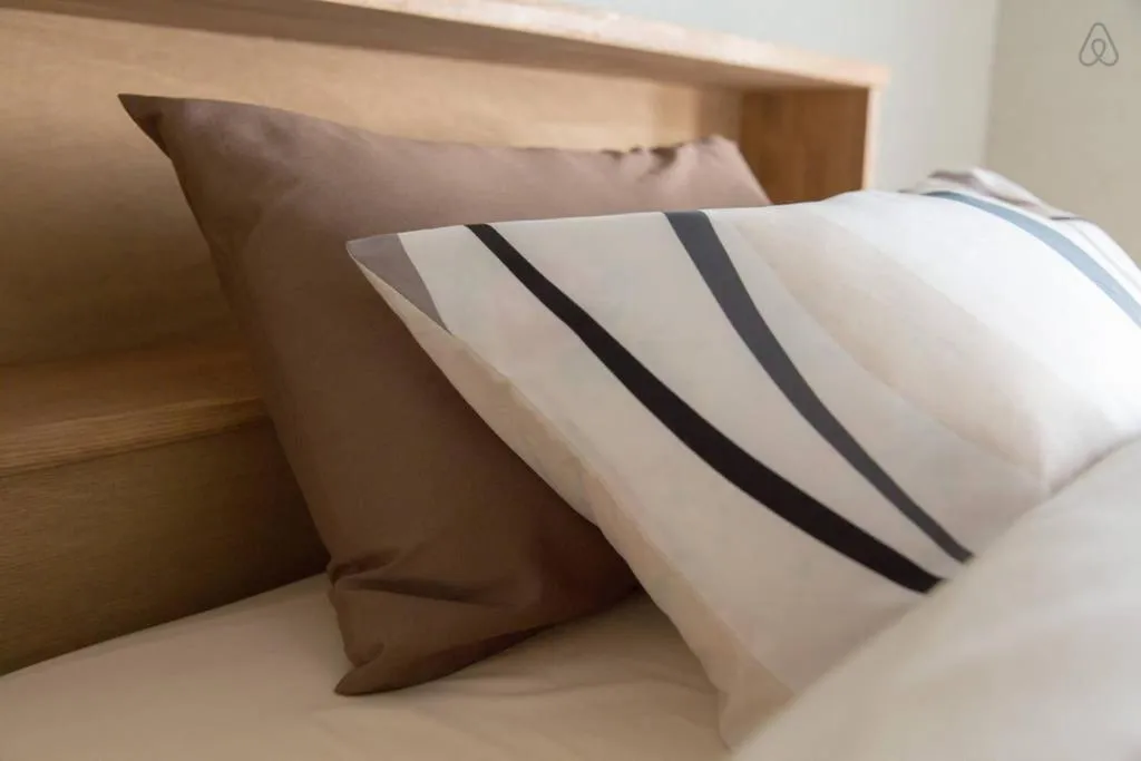 Decorative detail, Bed in Kyoto Gion Shinbashi-an