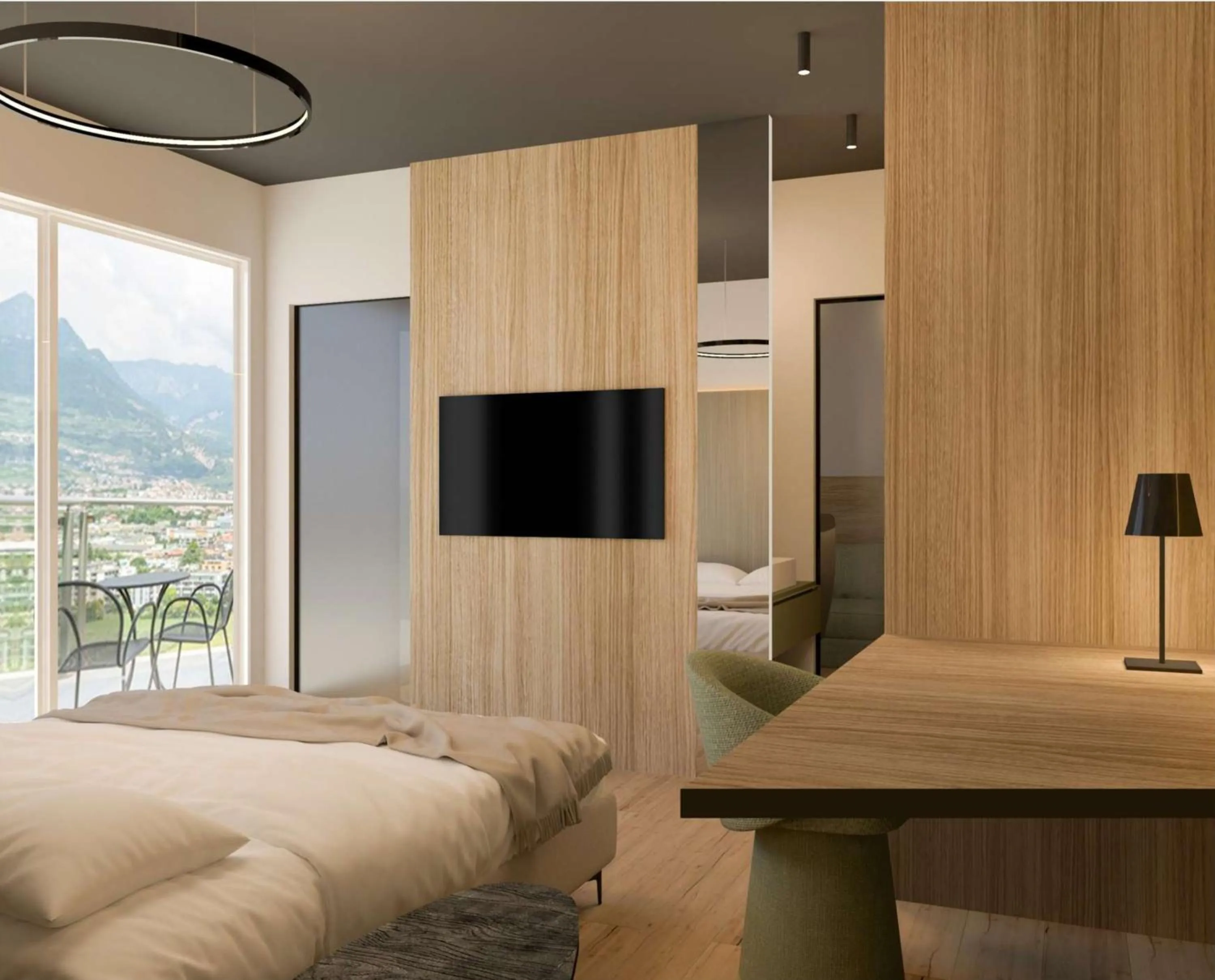 Photo of the whole room, Bed in Hotel Benacus Panoramic