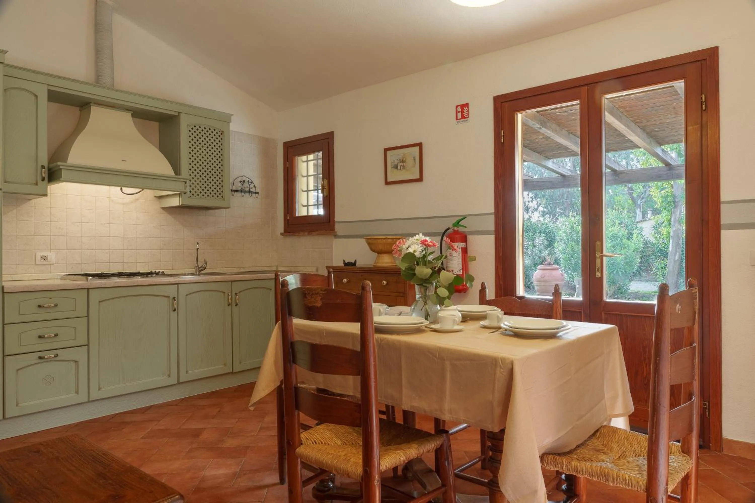 Kitchen or kitchenette in Agriturismo Le Pescine