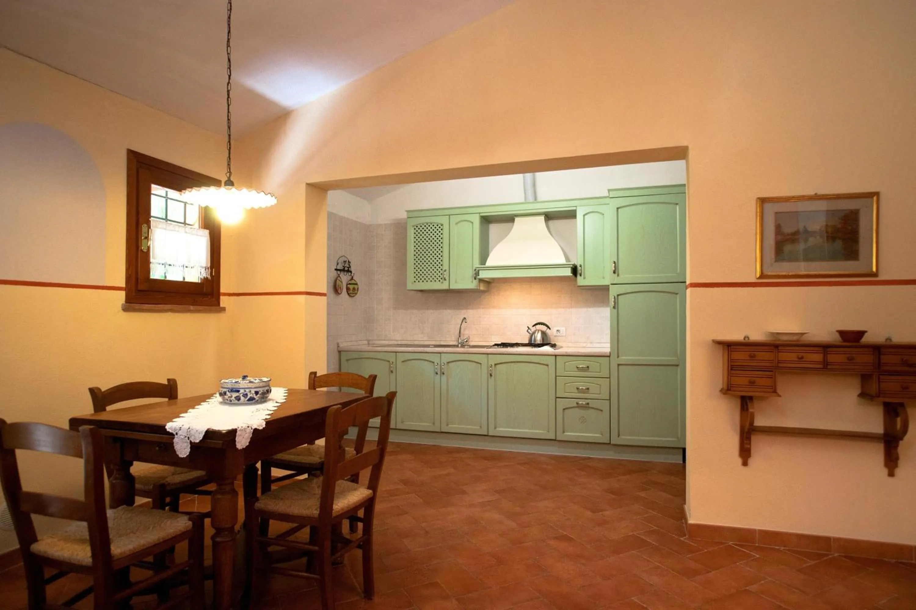 Kitchen or kitchenette in Agriturismo Le Pescine