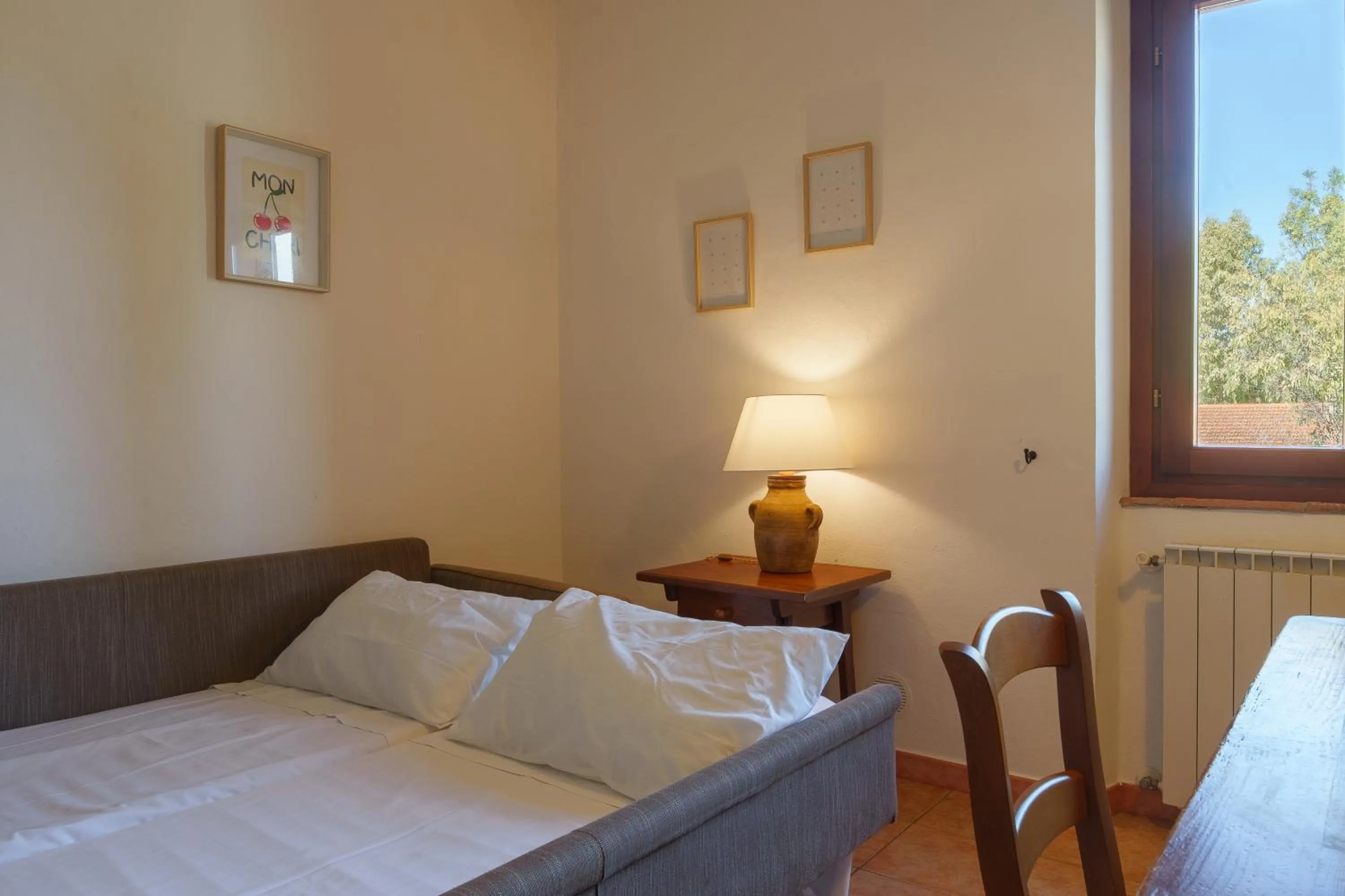 Living room, Bed in Agriturismo Le Pescine