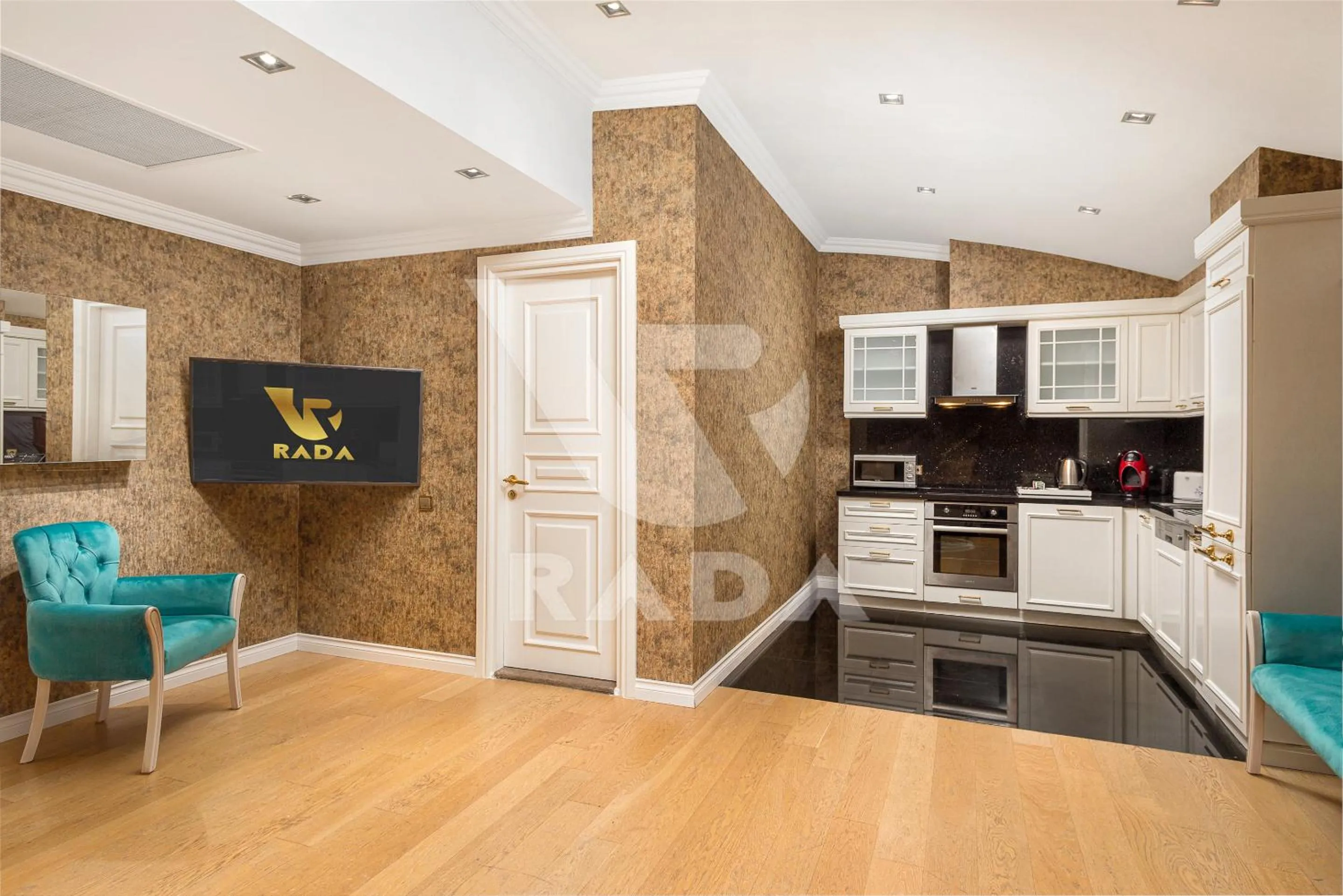 Kitchen or kitchenette in Onkel Rada Apart Hotel