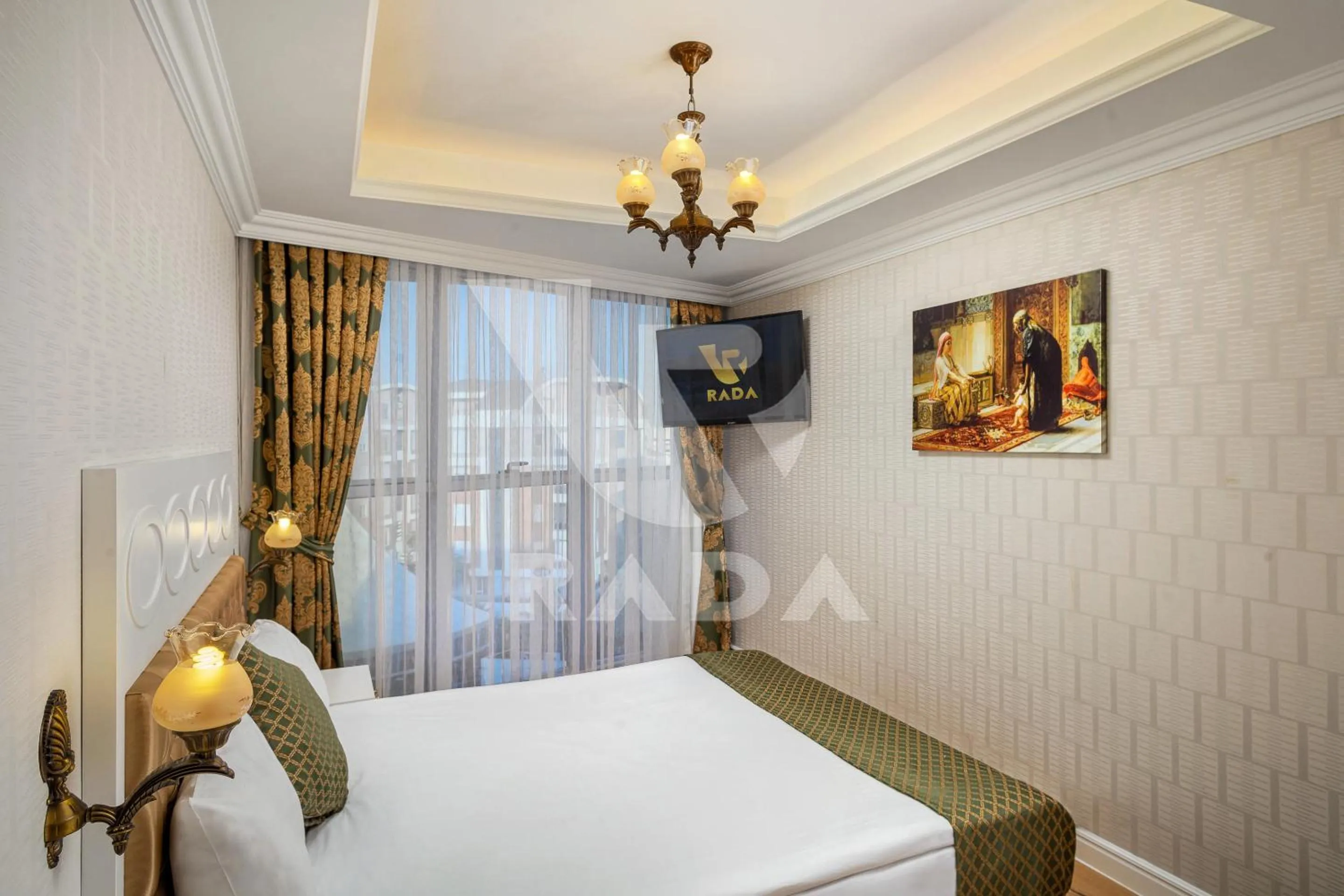 Bed in Onkel Rada Apart Hotel
