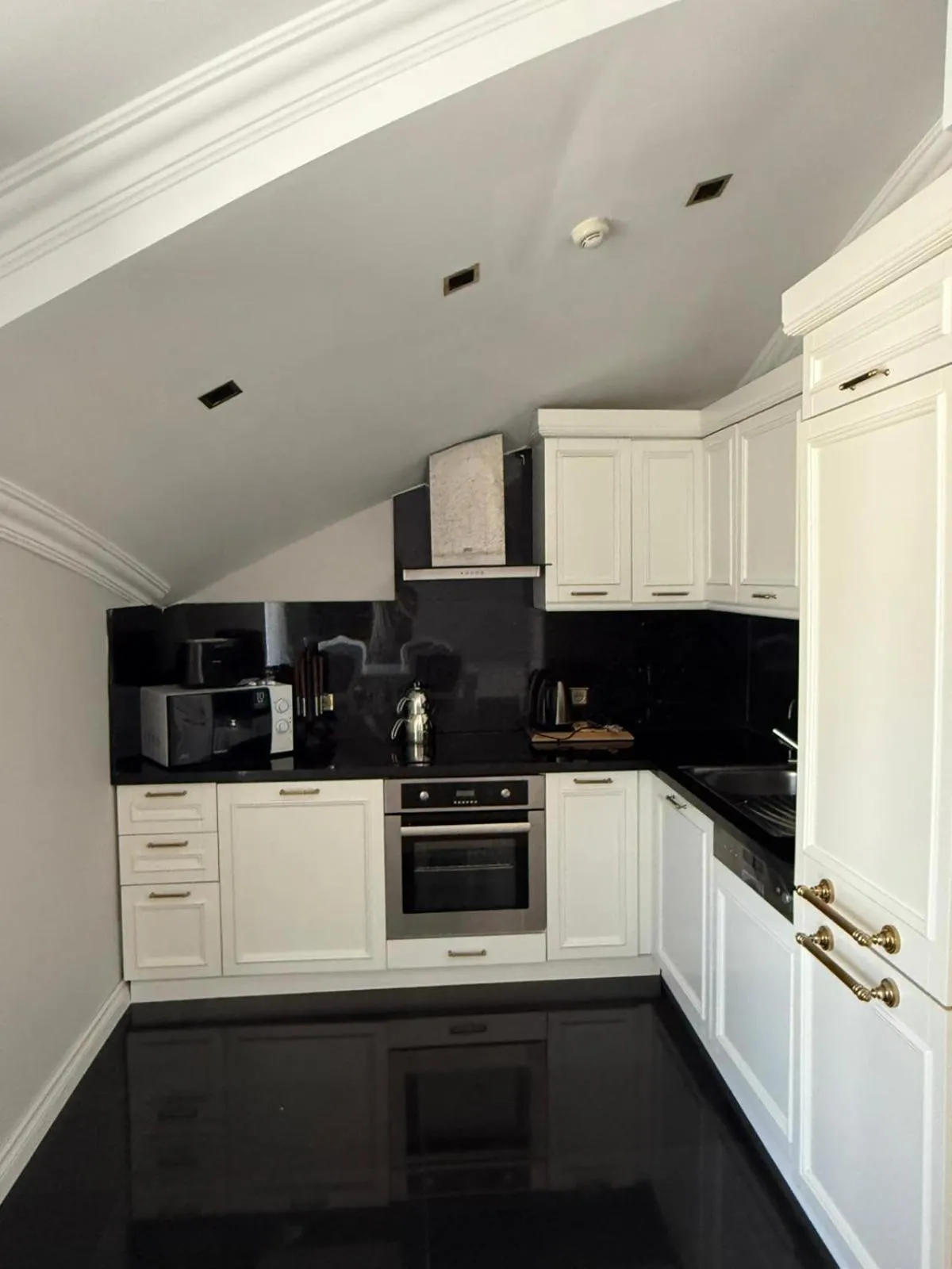 Kitchen or kitchenette in Onkel Rada Apart Hotel