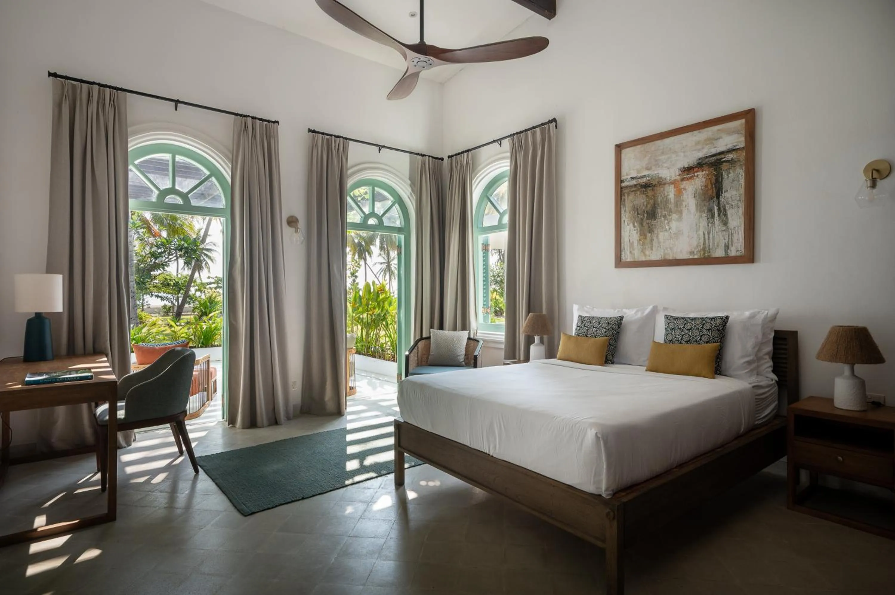 Bed in Kalkudah Beach House