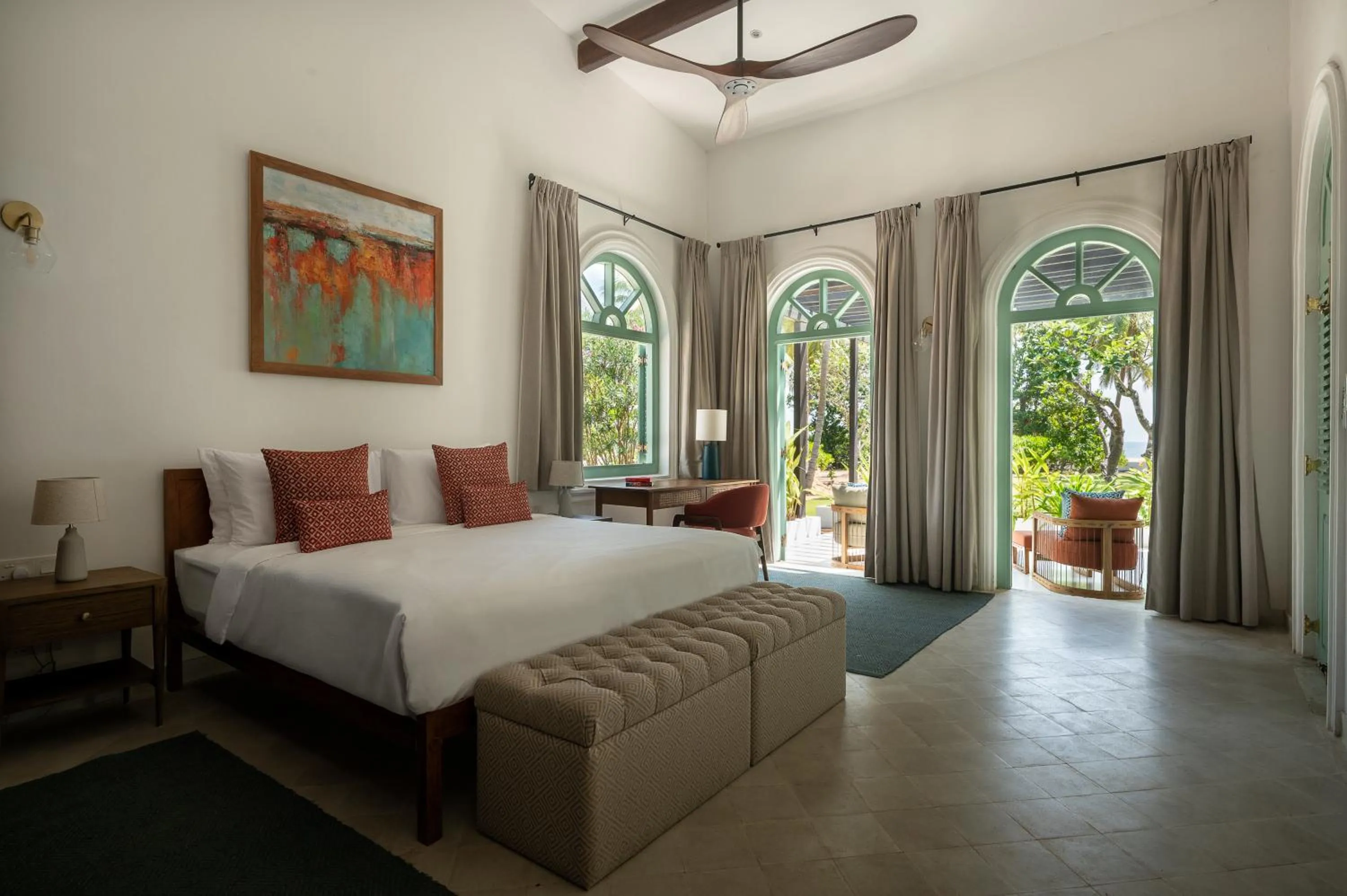 Bed in Kalkudah Beach House