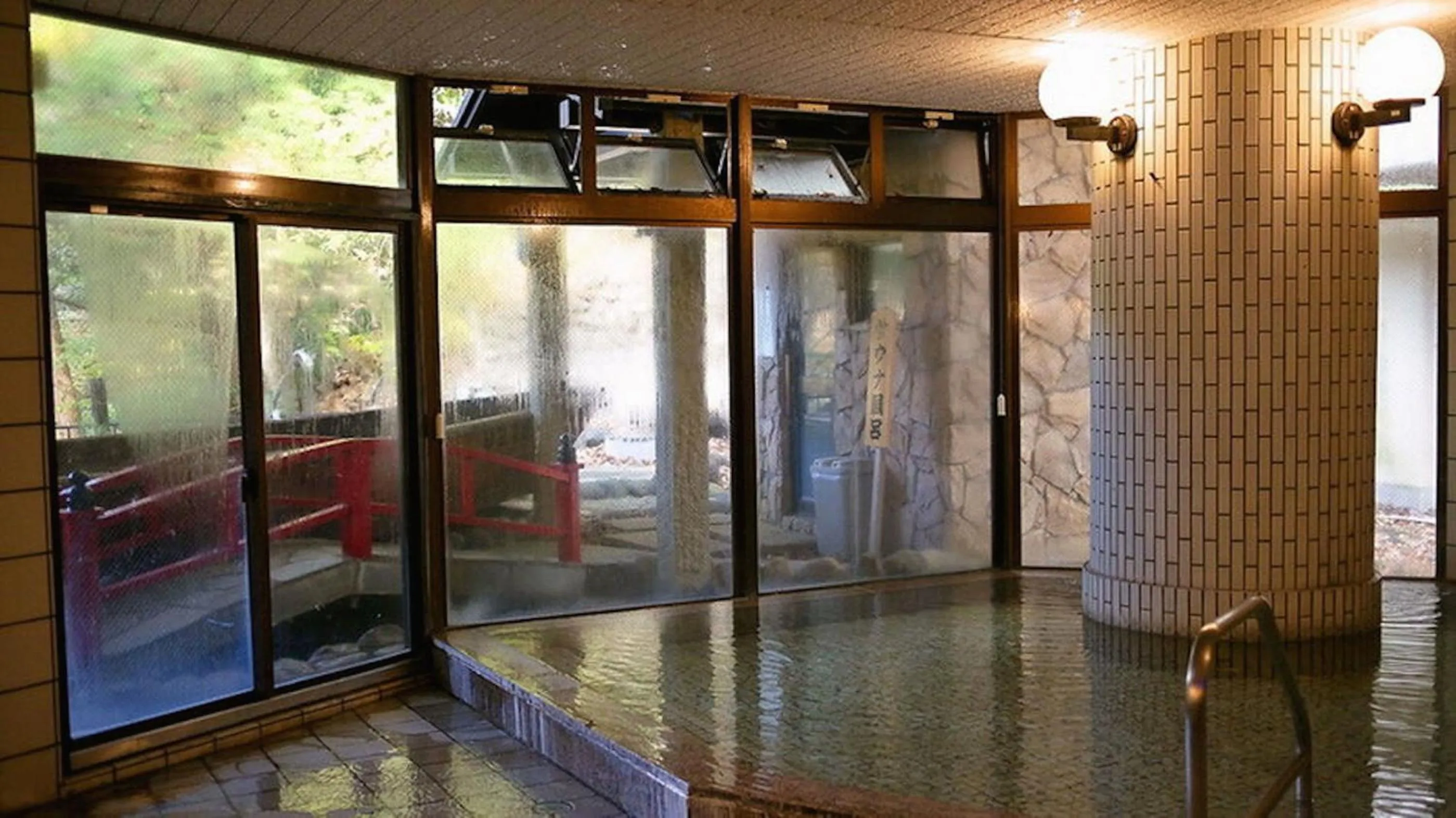 Hot Spring Bath in Hotel Manyotei