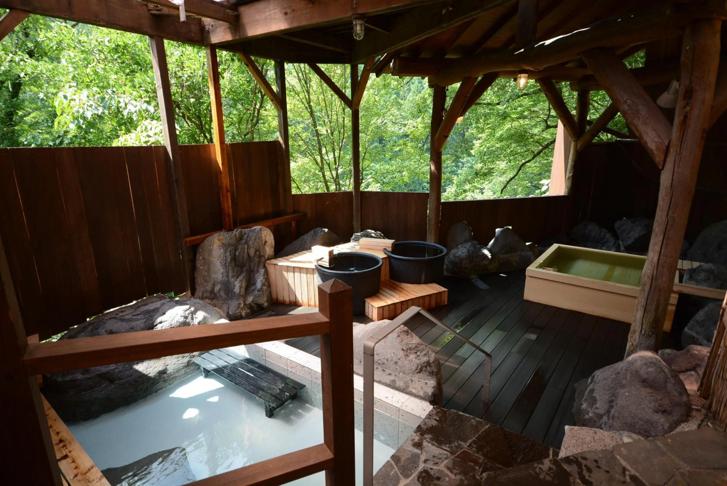 Hot Spring Bath in Hotel Manyotei