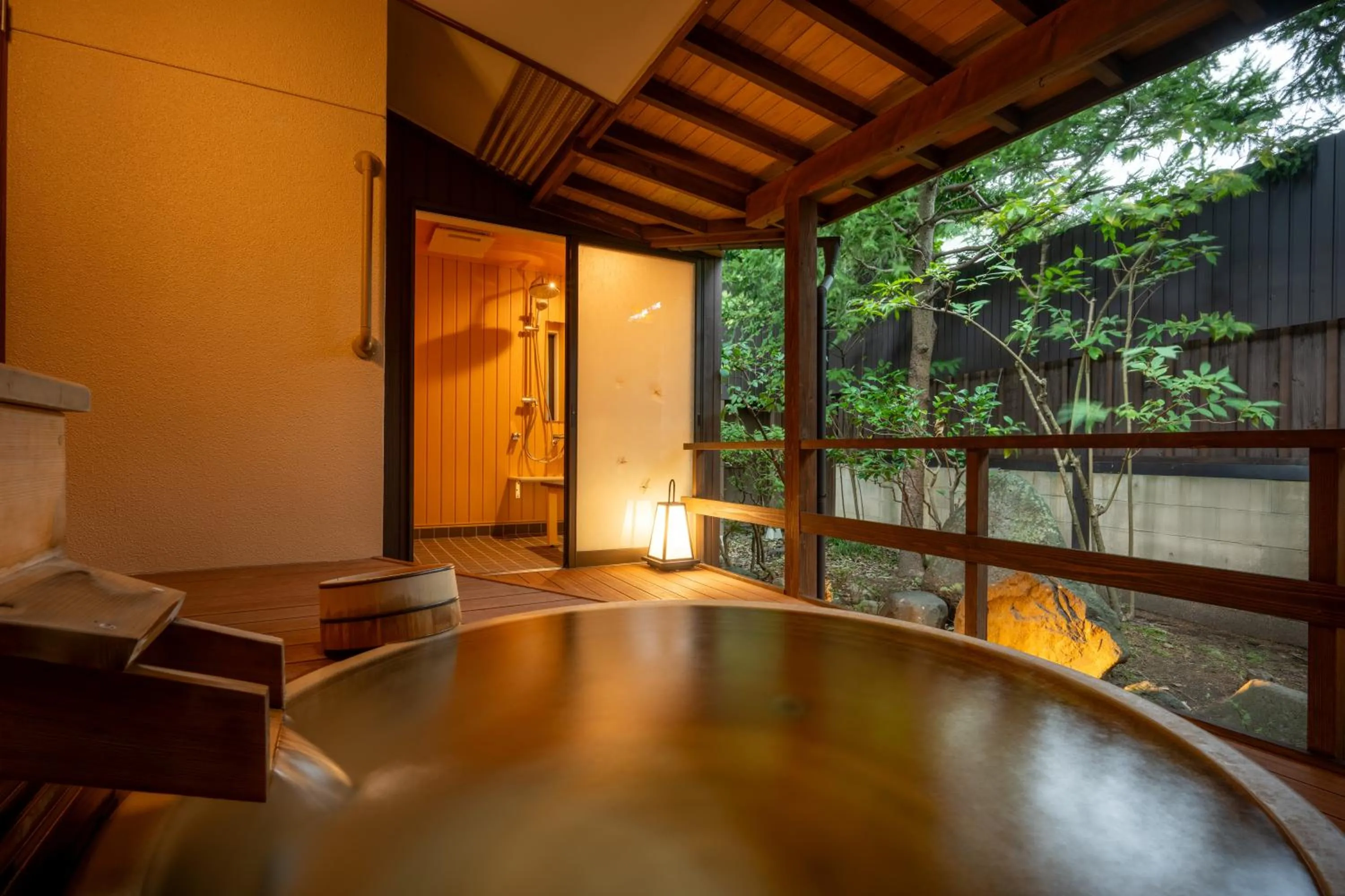 Open Air Bath in Hohoemino Kuyufu Tsuruya