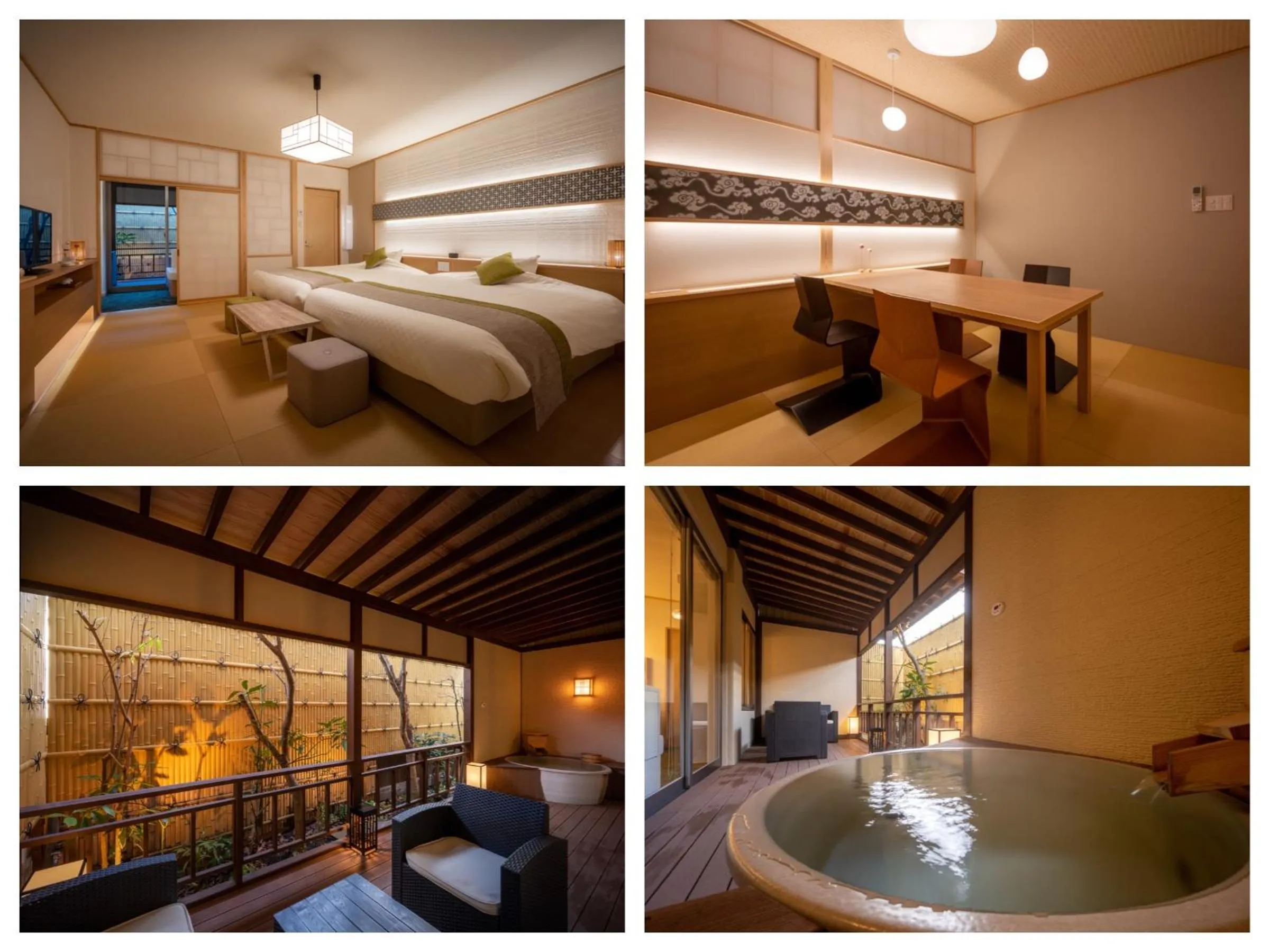 Photo of the whole room, Bed in Hohoemino Kuyufu Tsuruya