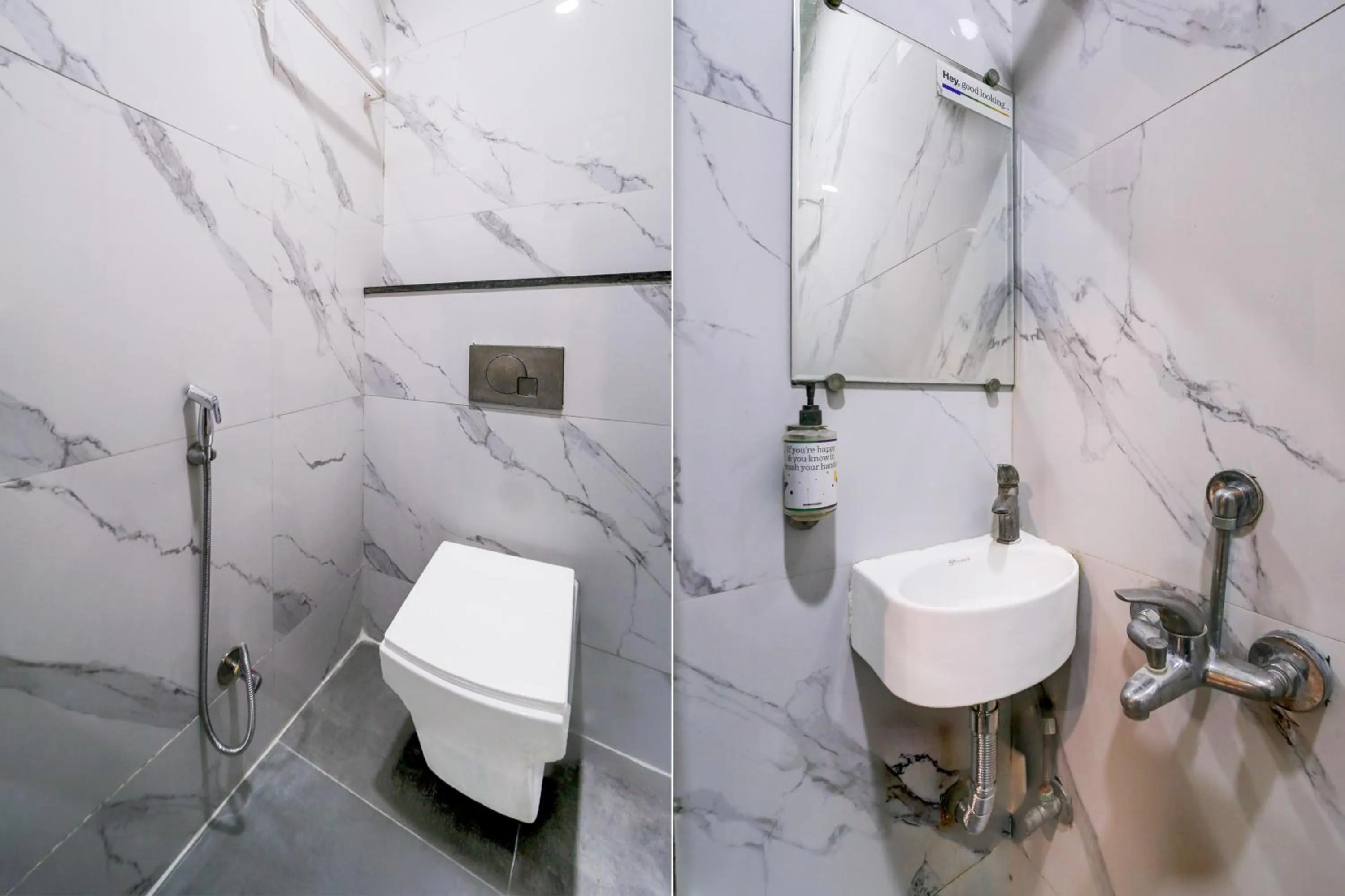 Bathroom in Super Collection O Vijay Nagar Square Formerly Hotel A5