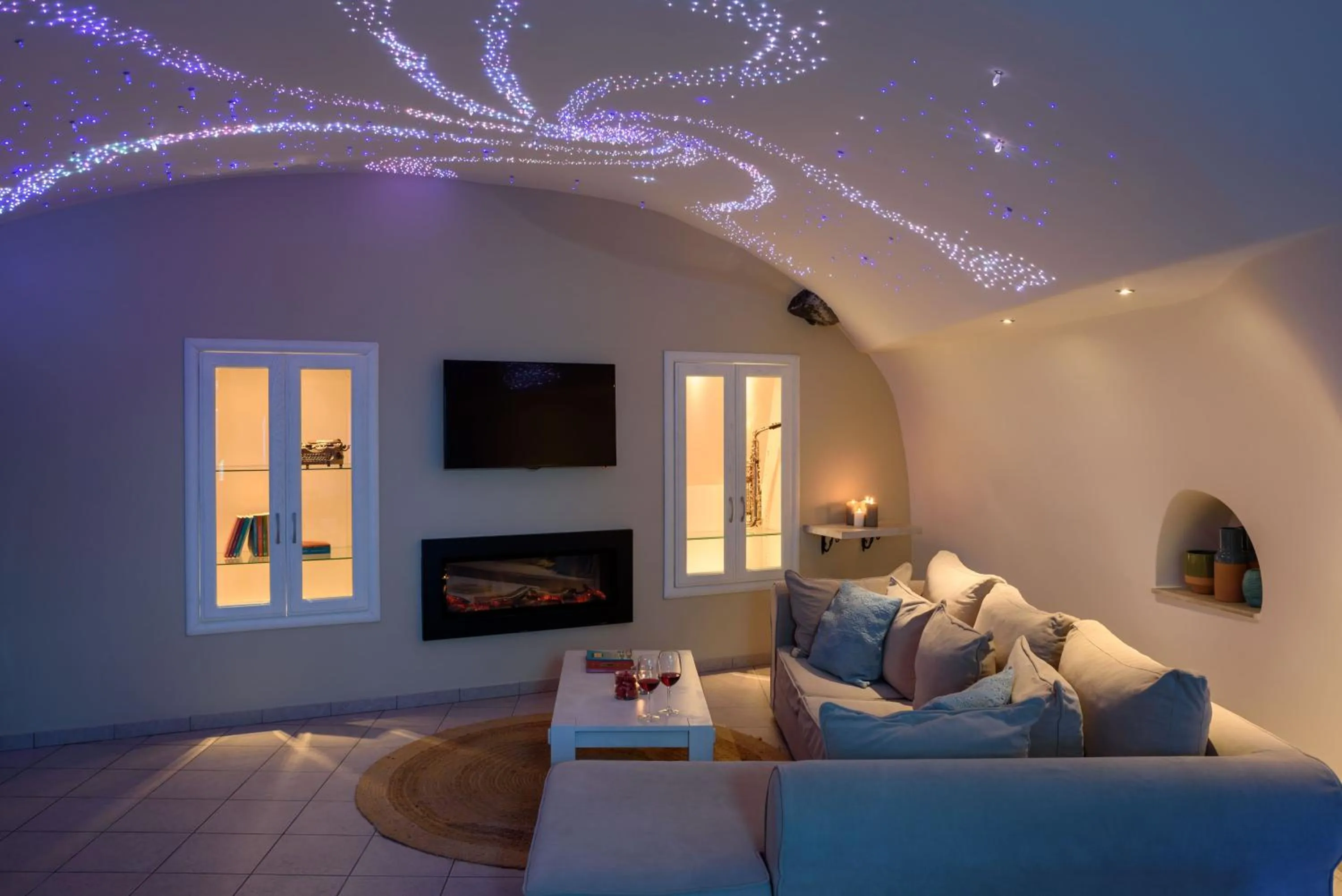 Living room in Suite Home Santorini