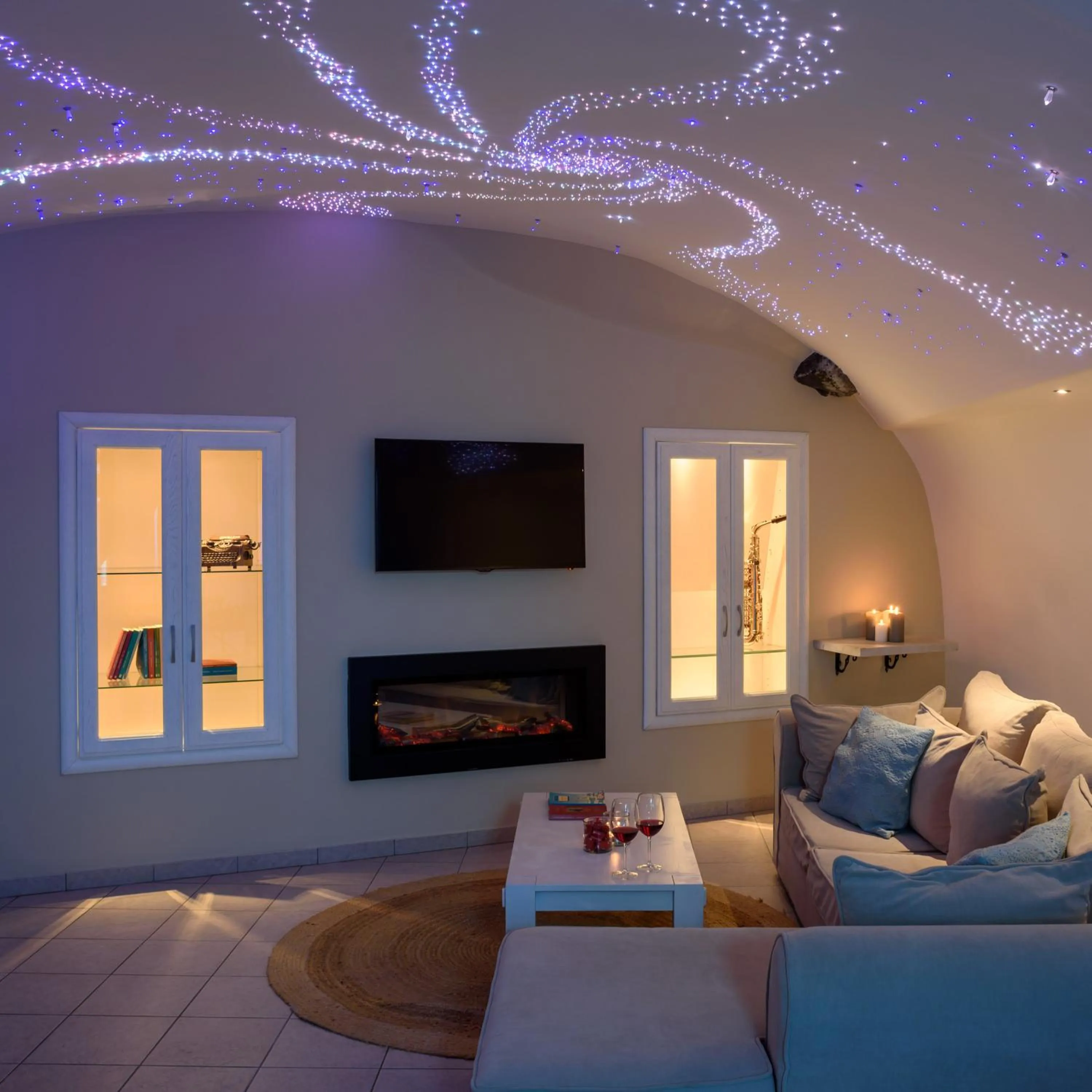 Living room in Suite Home Santorini