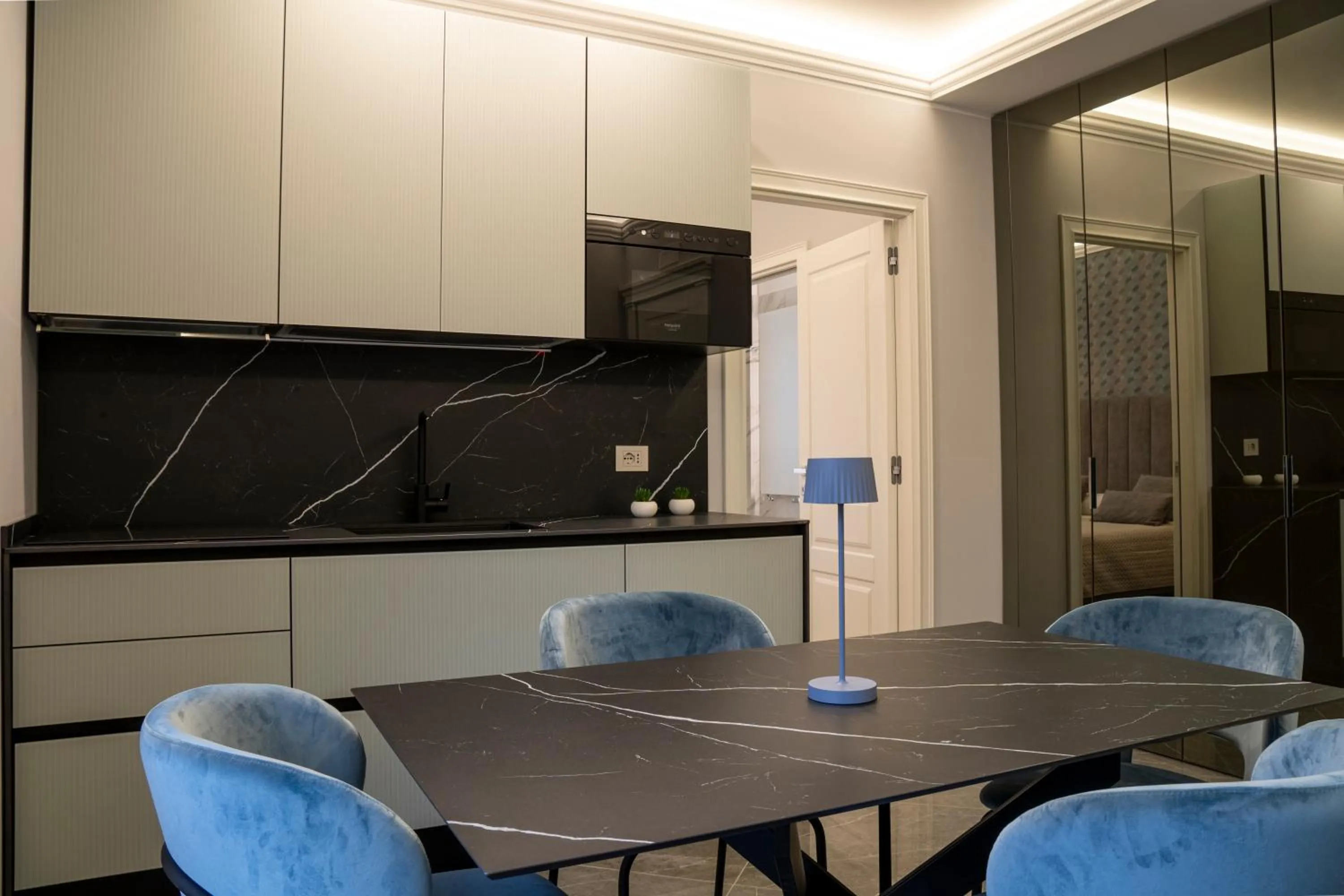 kitchen in Amabile Luxury Rooms