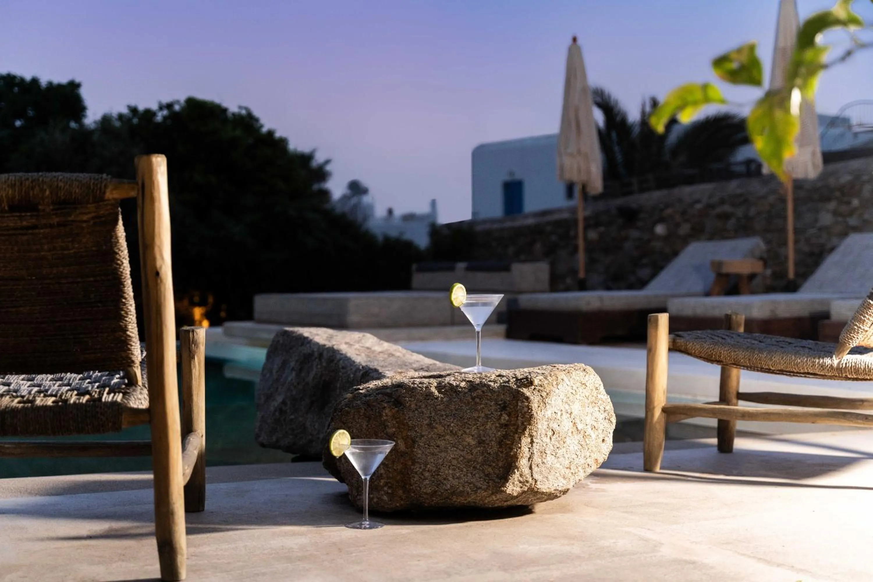 Patio in Tagoo Studios Mykonos