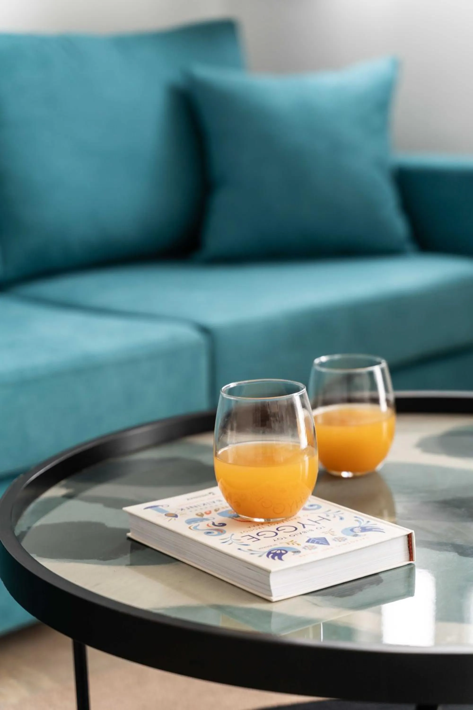 Seating area in Tagoo Studios Mykonos