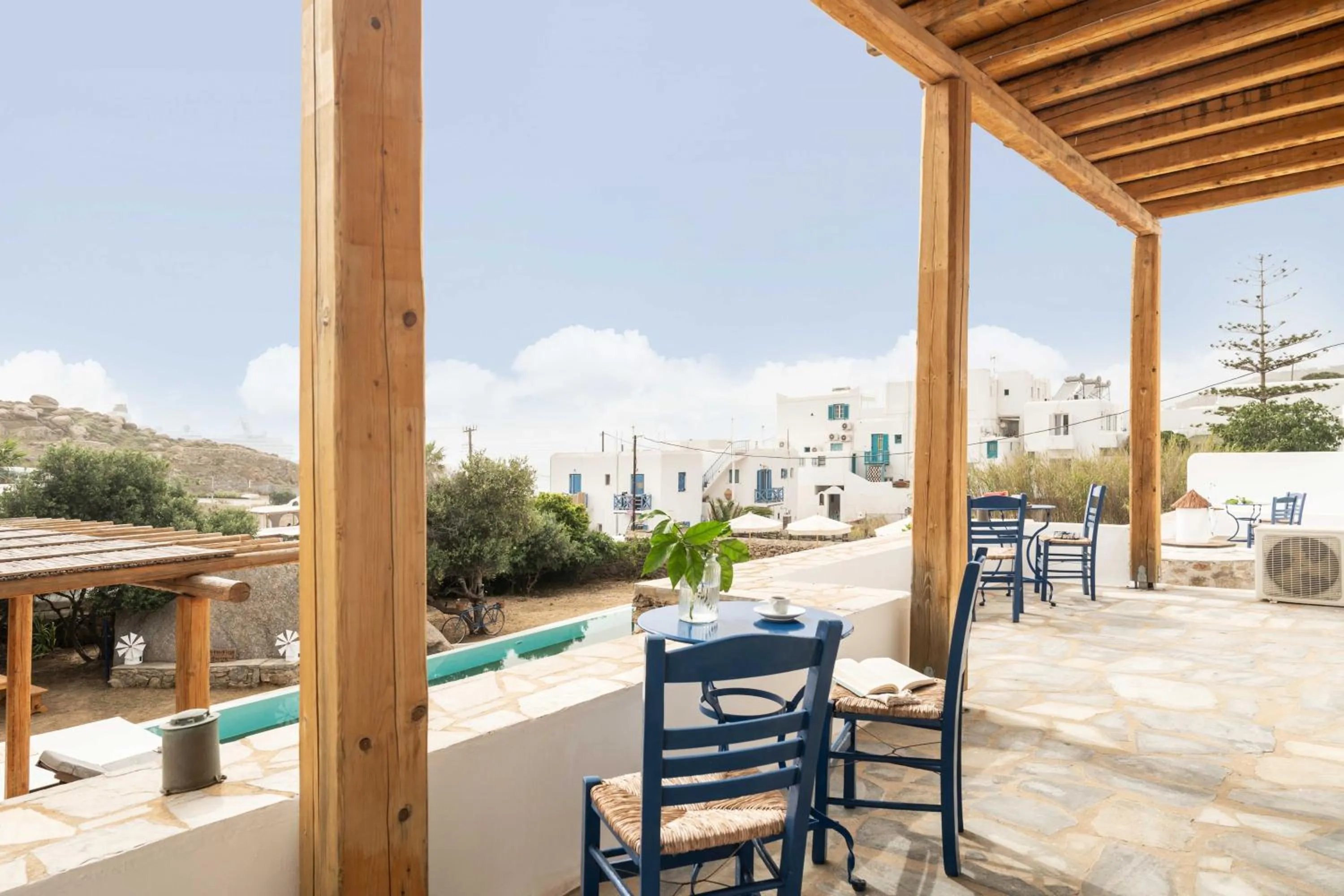Balcony/Terrace in Tagoo Studios Mykonos