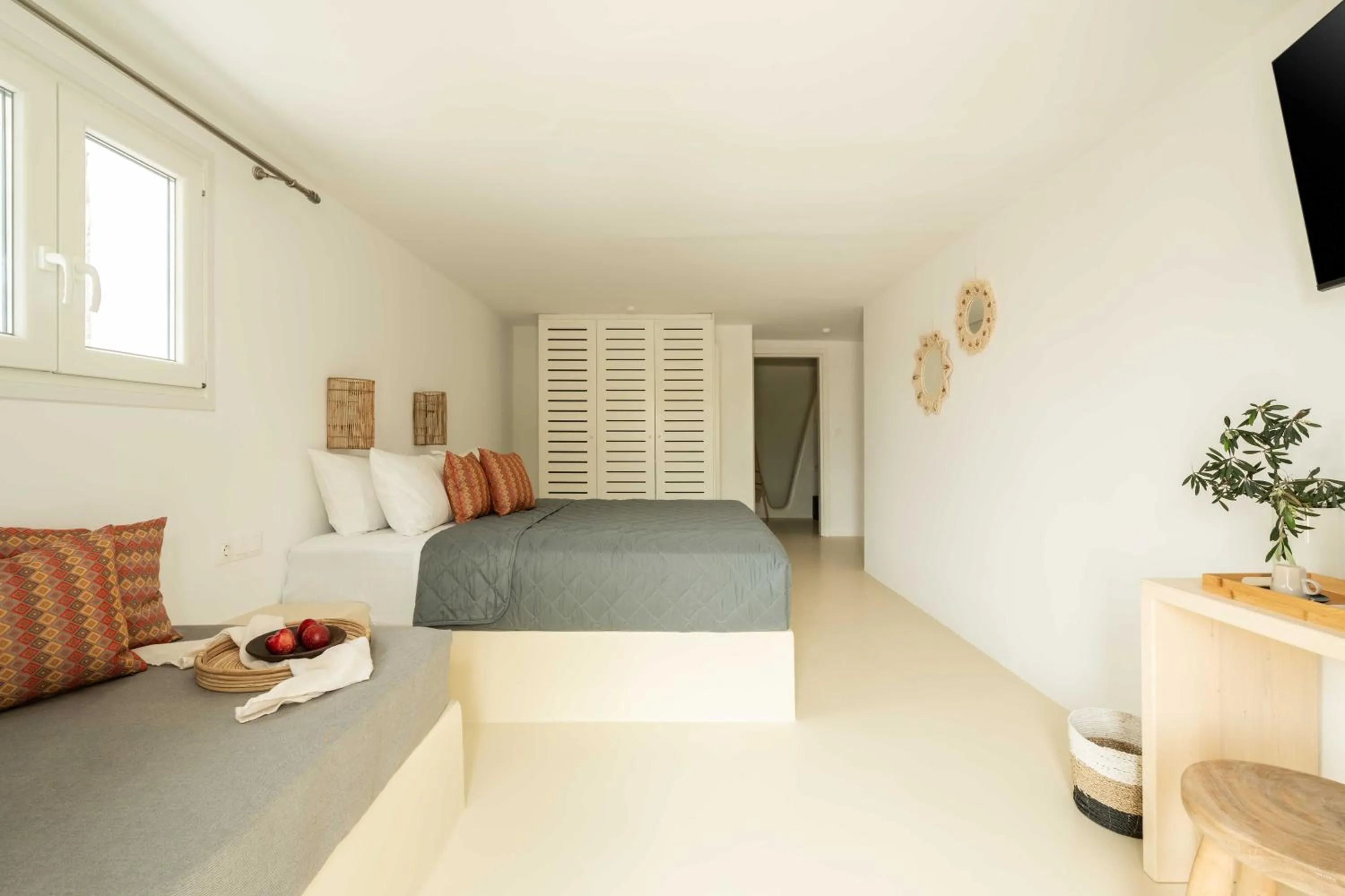 Bed in Tagoo Studios Mykonos