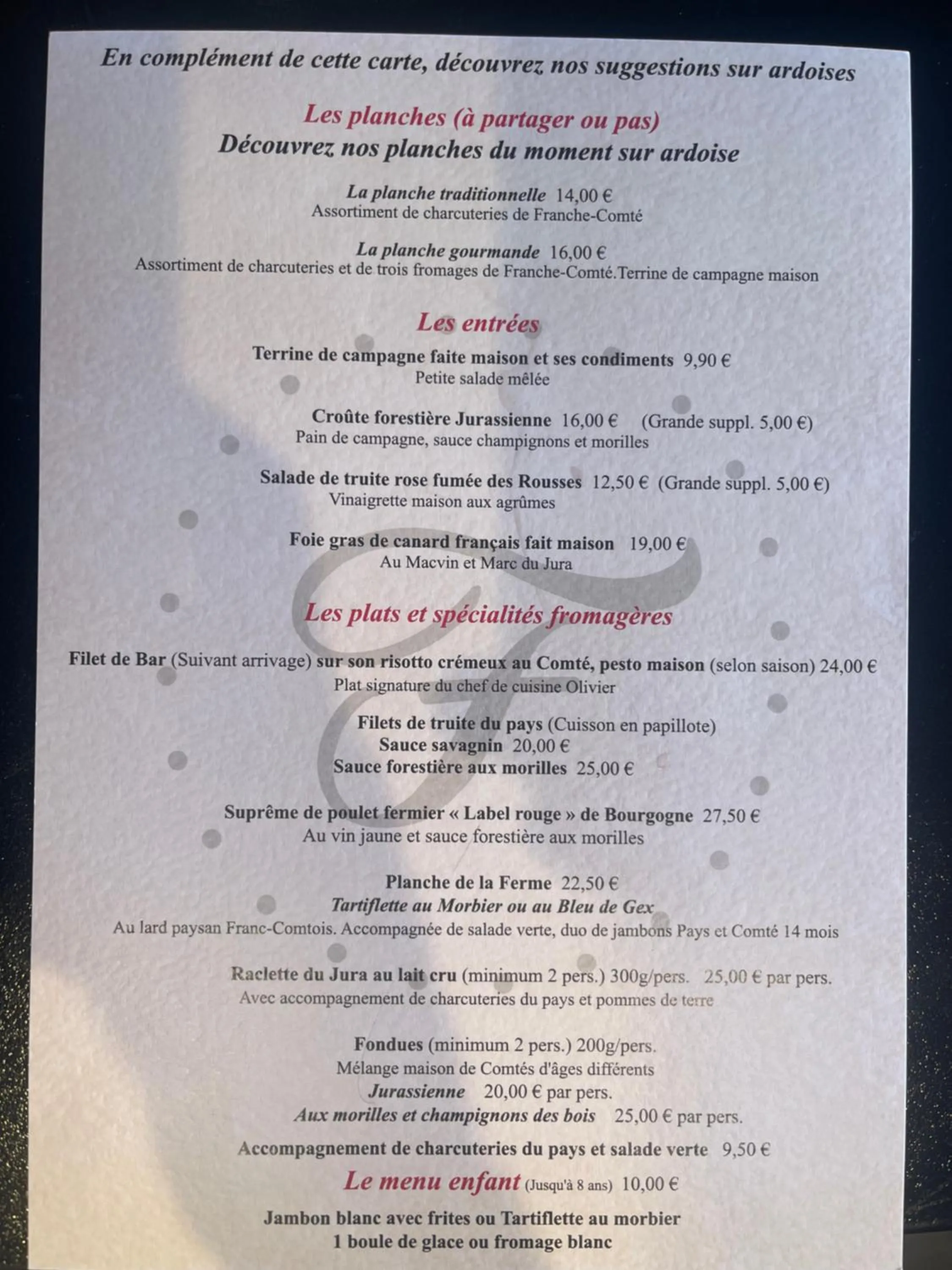 Restaurant/places to eat in Hôtel Restaurant La Ferme