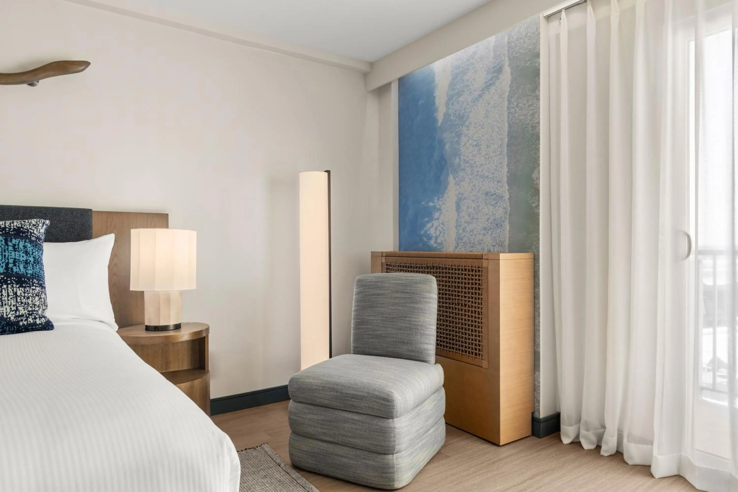 View (from property/room), Bed in The Seahaus Hotel, Atlantic City Boardwalk, a Tribute Portfolio Hotel