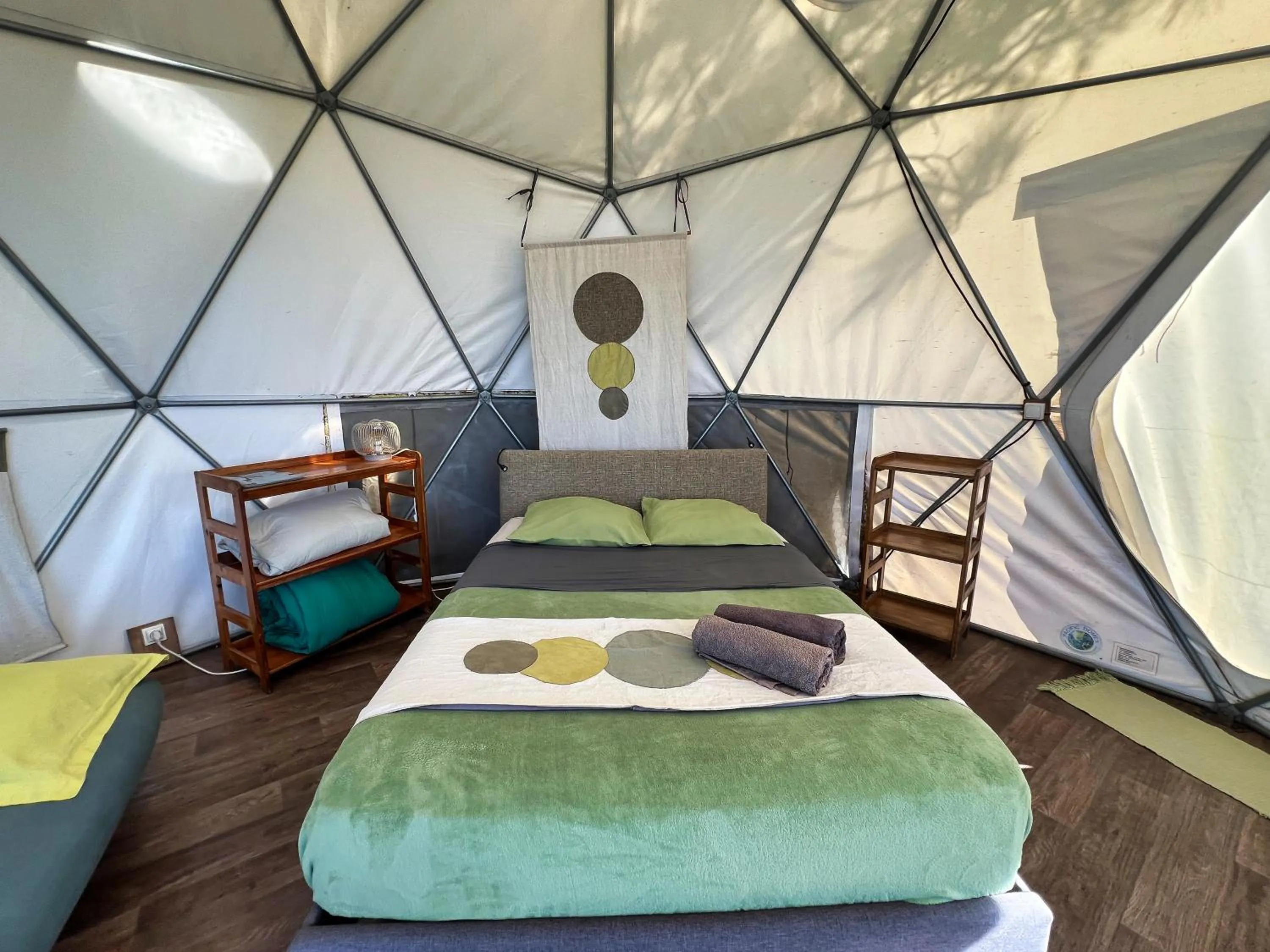 Bed in Bubble Dome Village