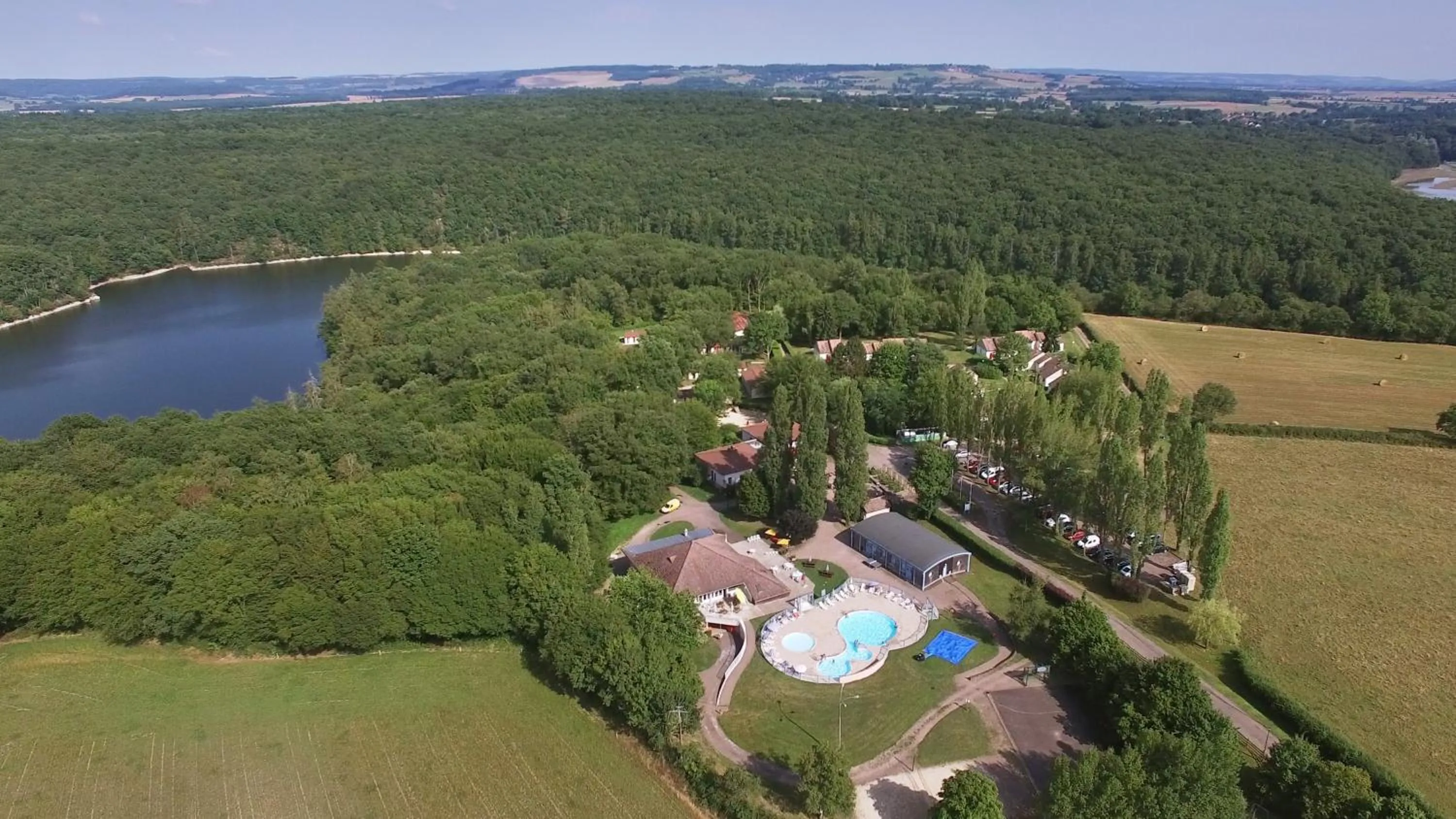 Bird's eye view in VVF Bourgogne Auxois Morvan