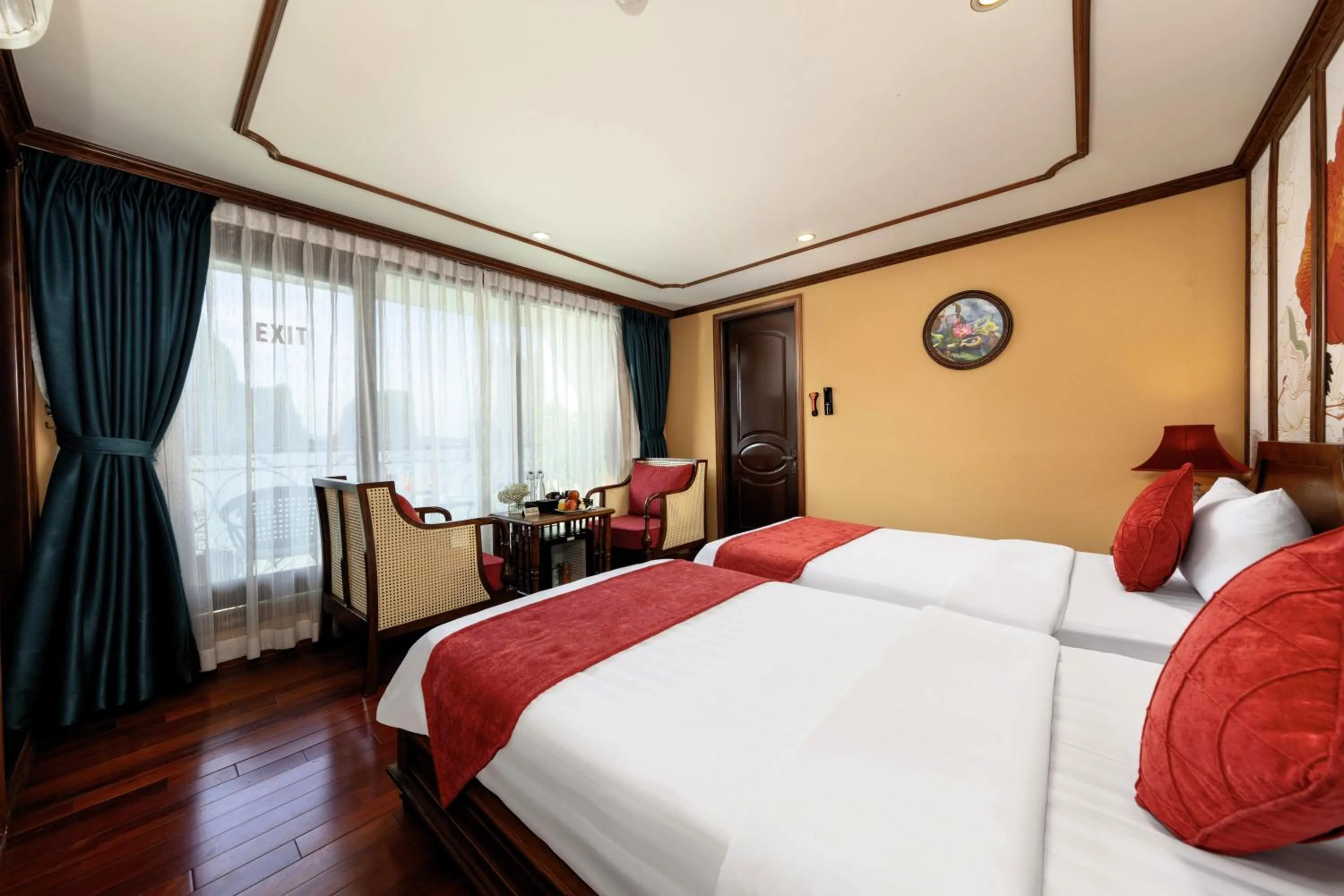 Bedroom, Bed in Verdure Lotus Grandeur Cruise on Ha Long Bay