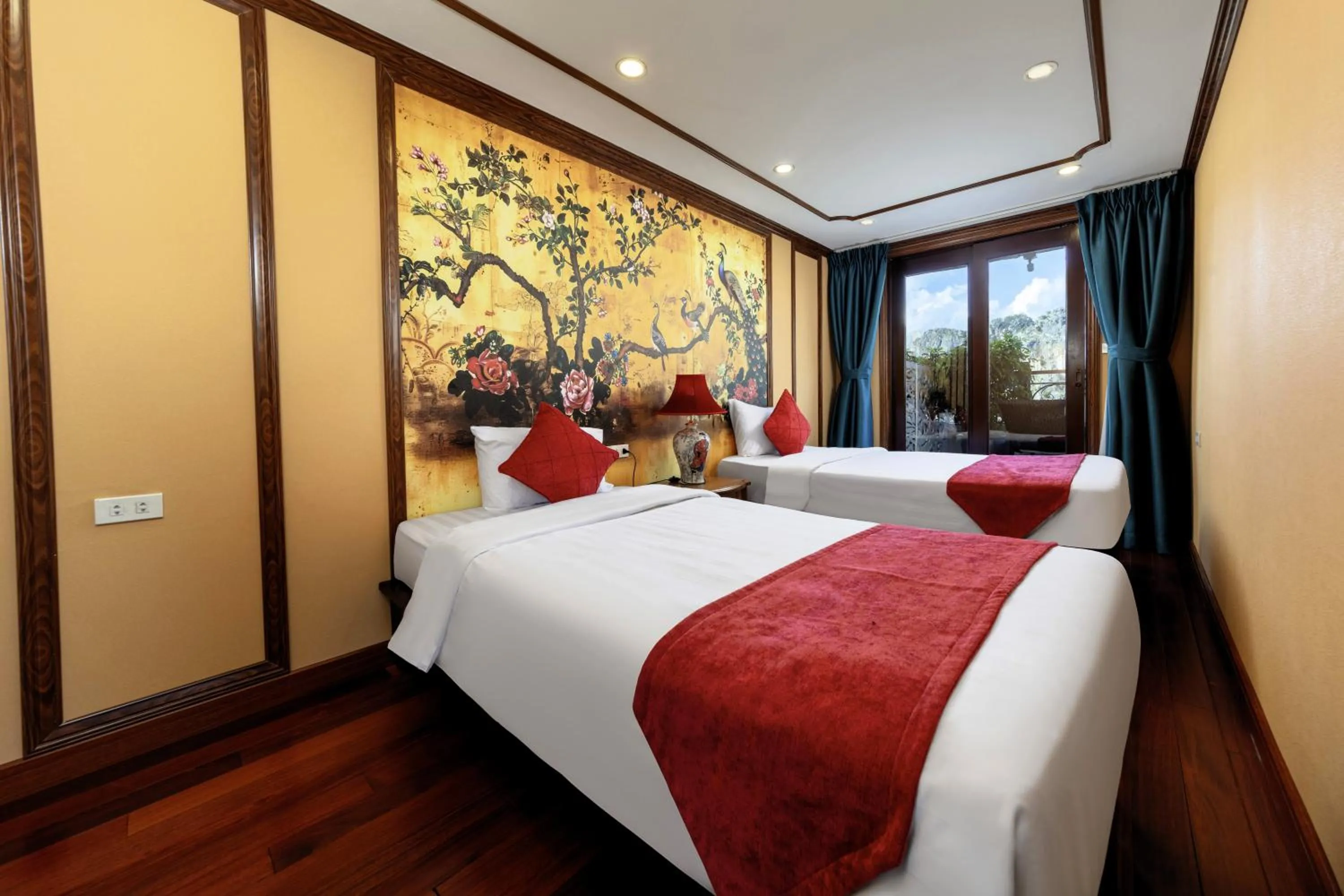 Bedroom, Bed in Verdure Lotus Grandeur Cruise on Ha Long Bay