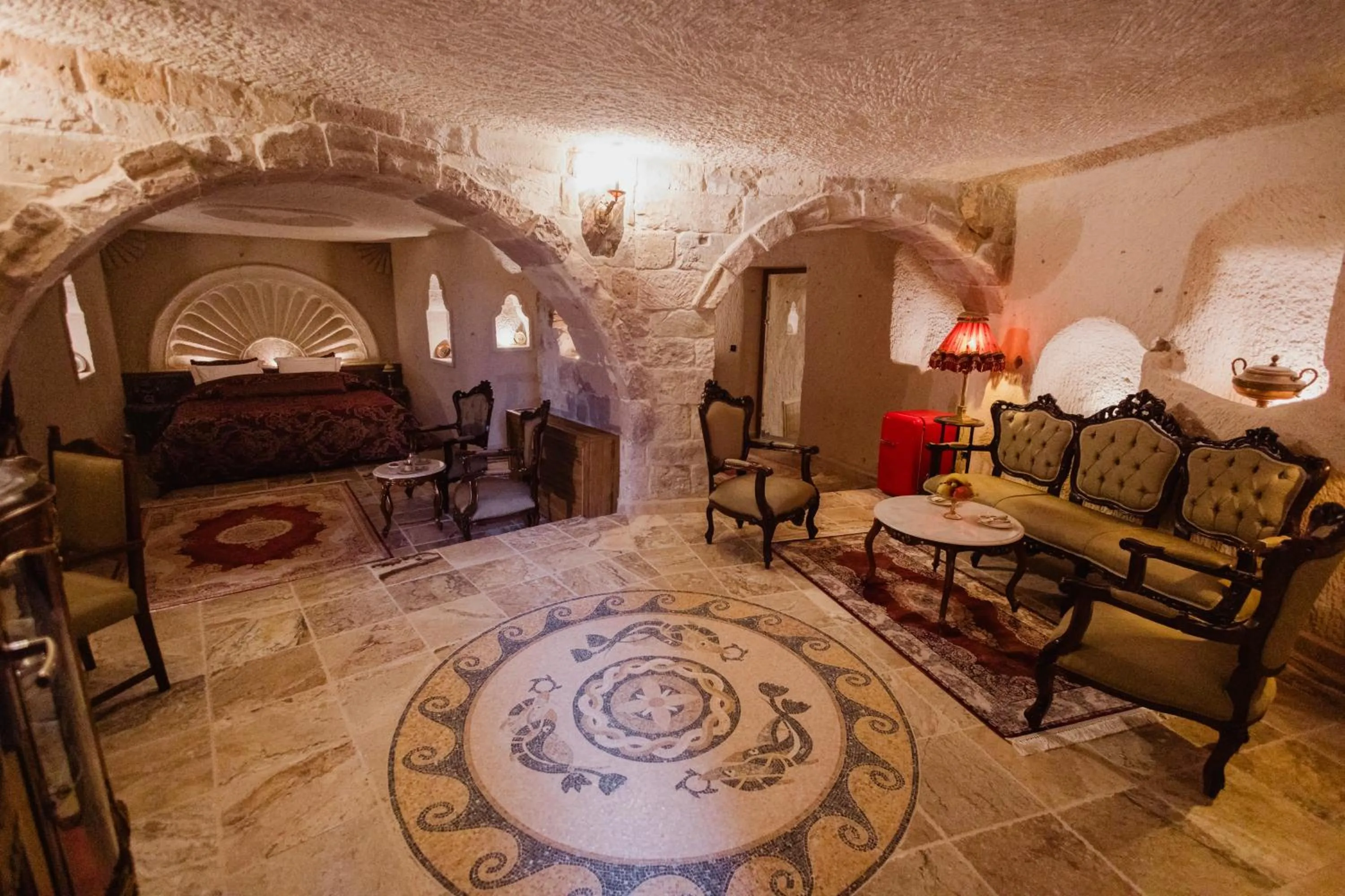 Living room in The Kingdom Of Cappadocia Luxury Cave Hotel