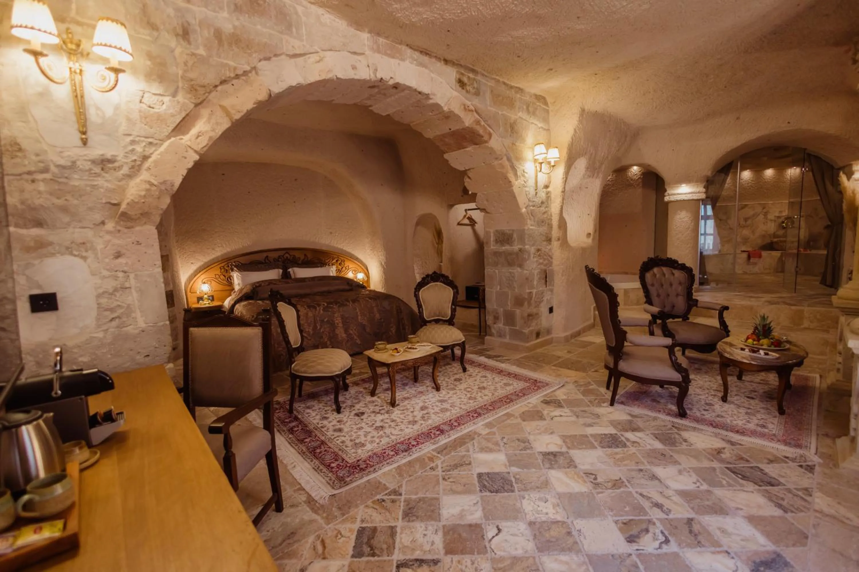 Living room in The Kingdom Of Cappadocia Luxury Cave Hotel